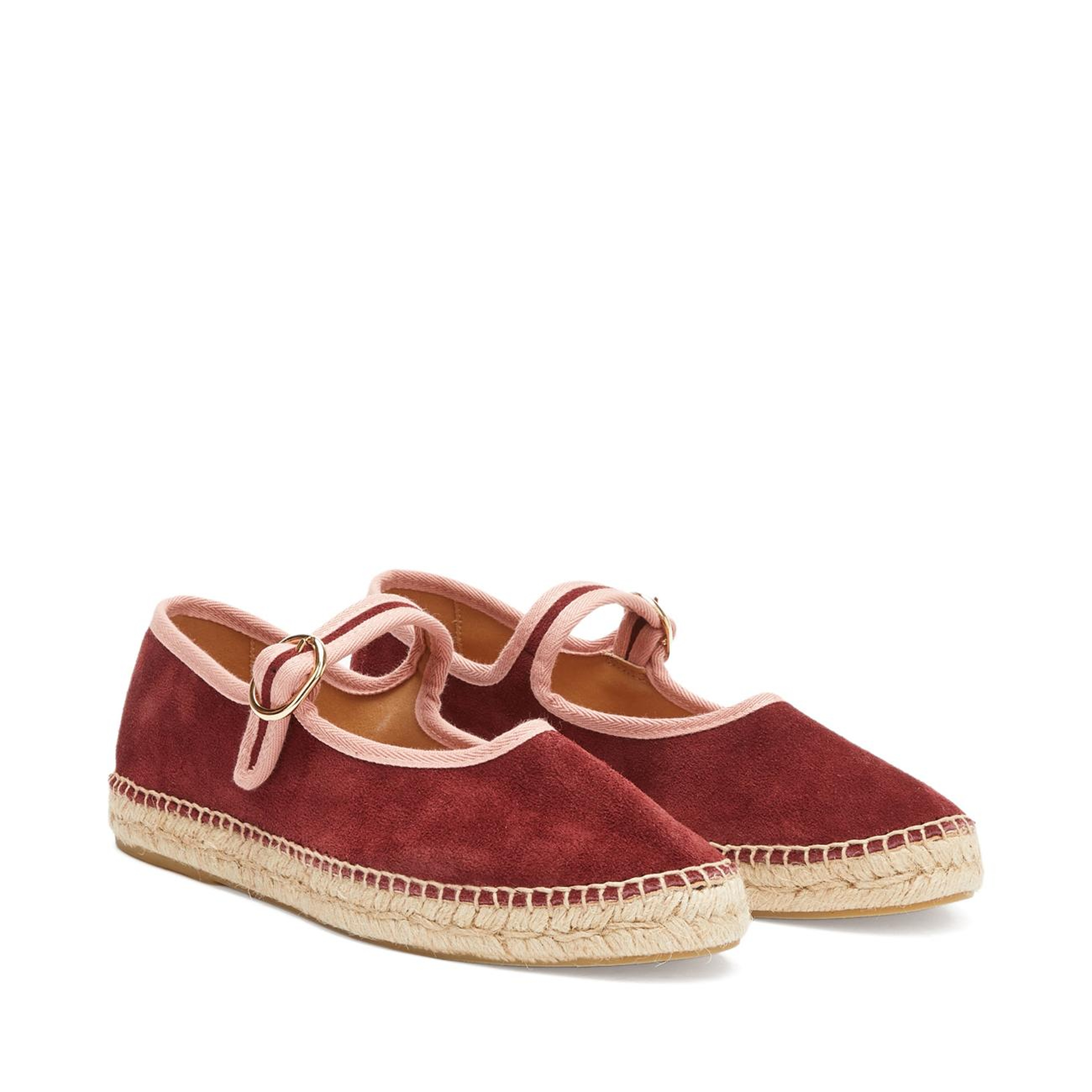 Divarese Kadın Bordo Toka Detaylı Espadril