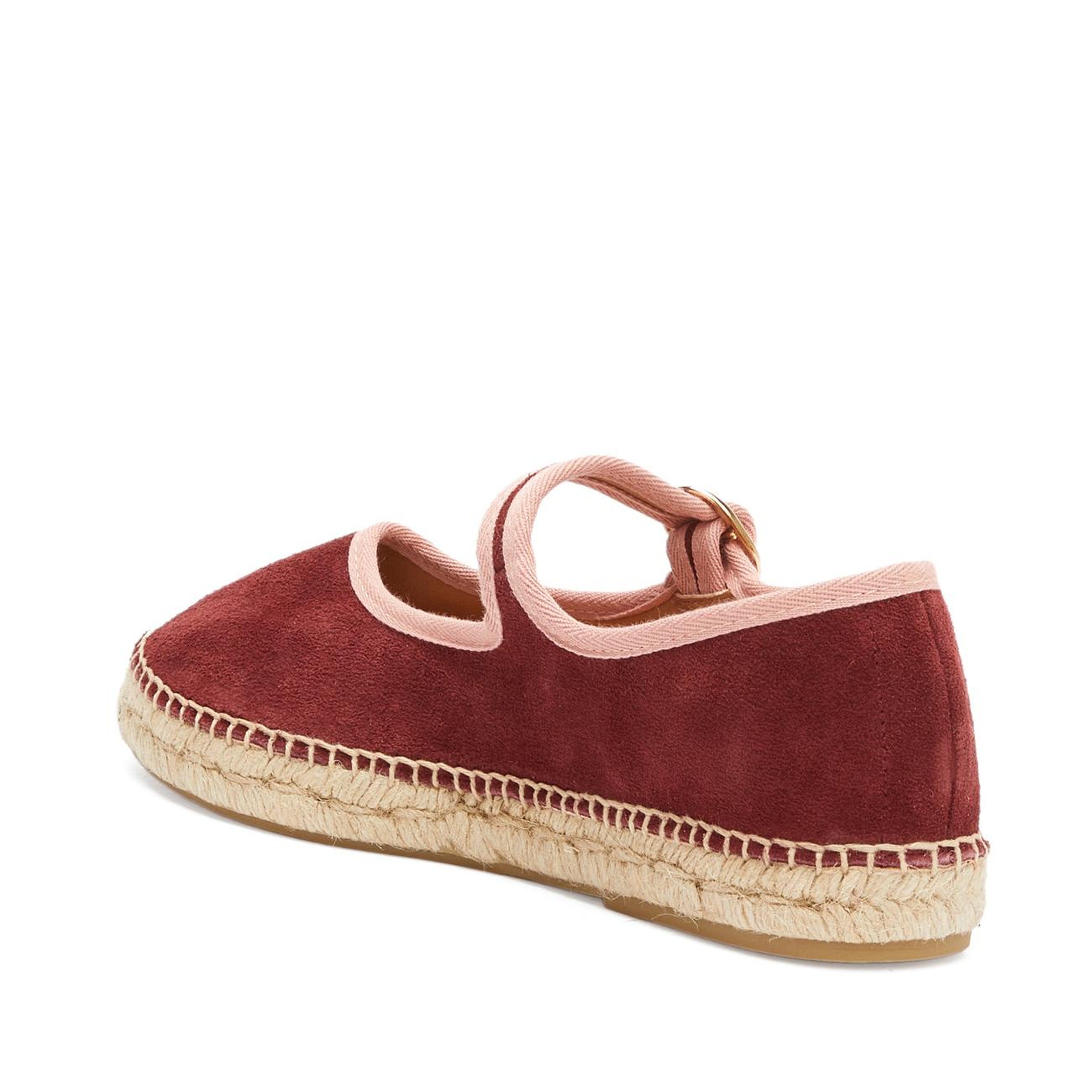 Divarese Kadın Bordo Toka Detaylı Espadril