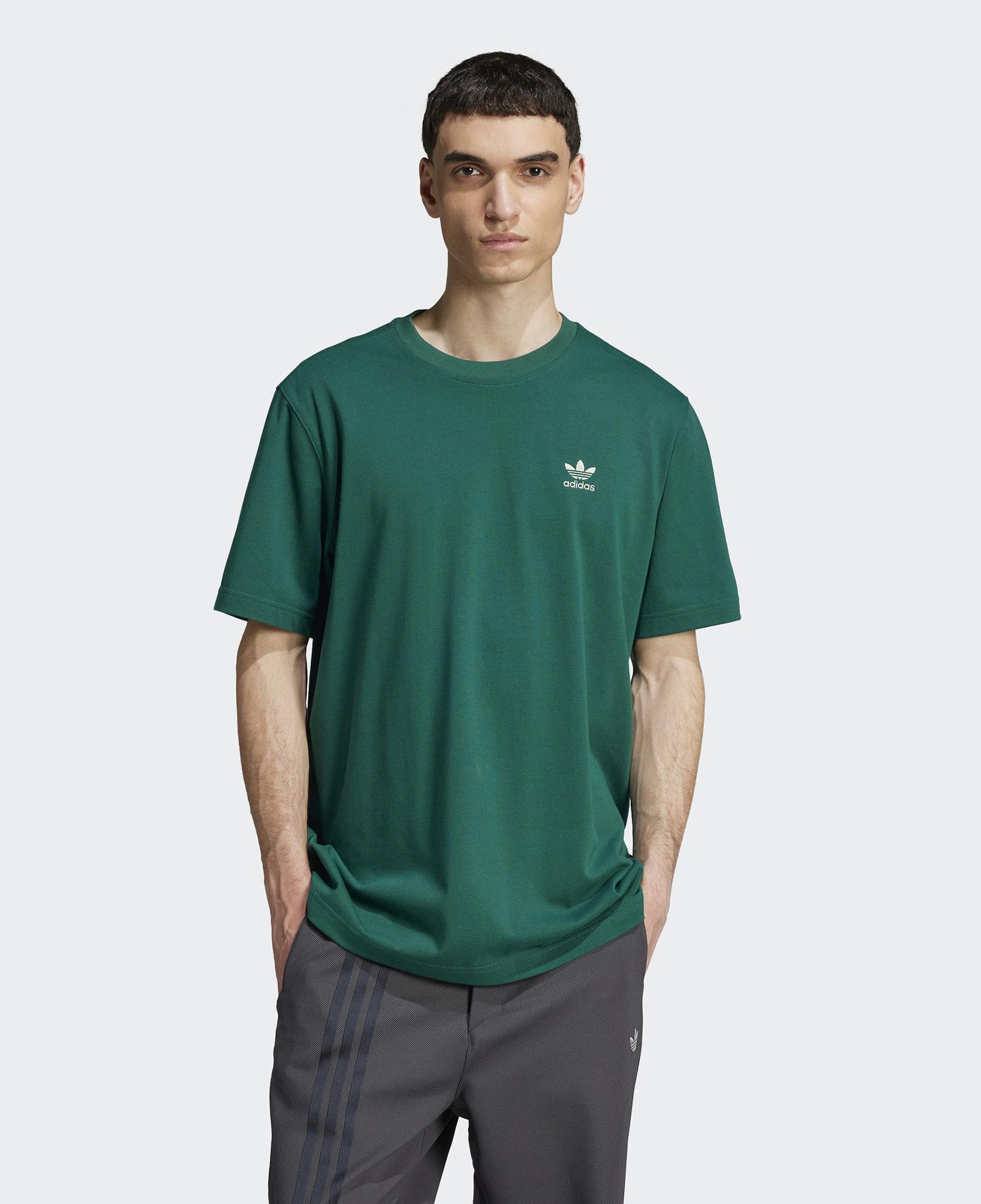 adidas Adicolor Classics Back+Front Trefoil Boxy Yeşil Erkek T-Shirt