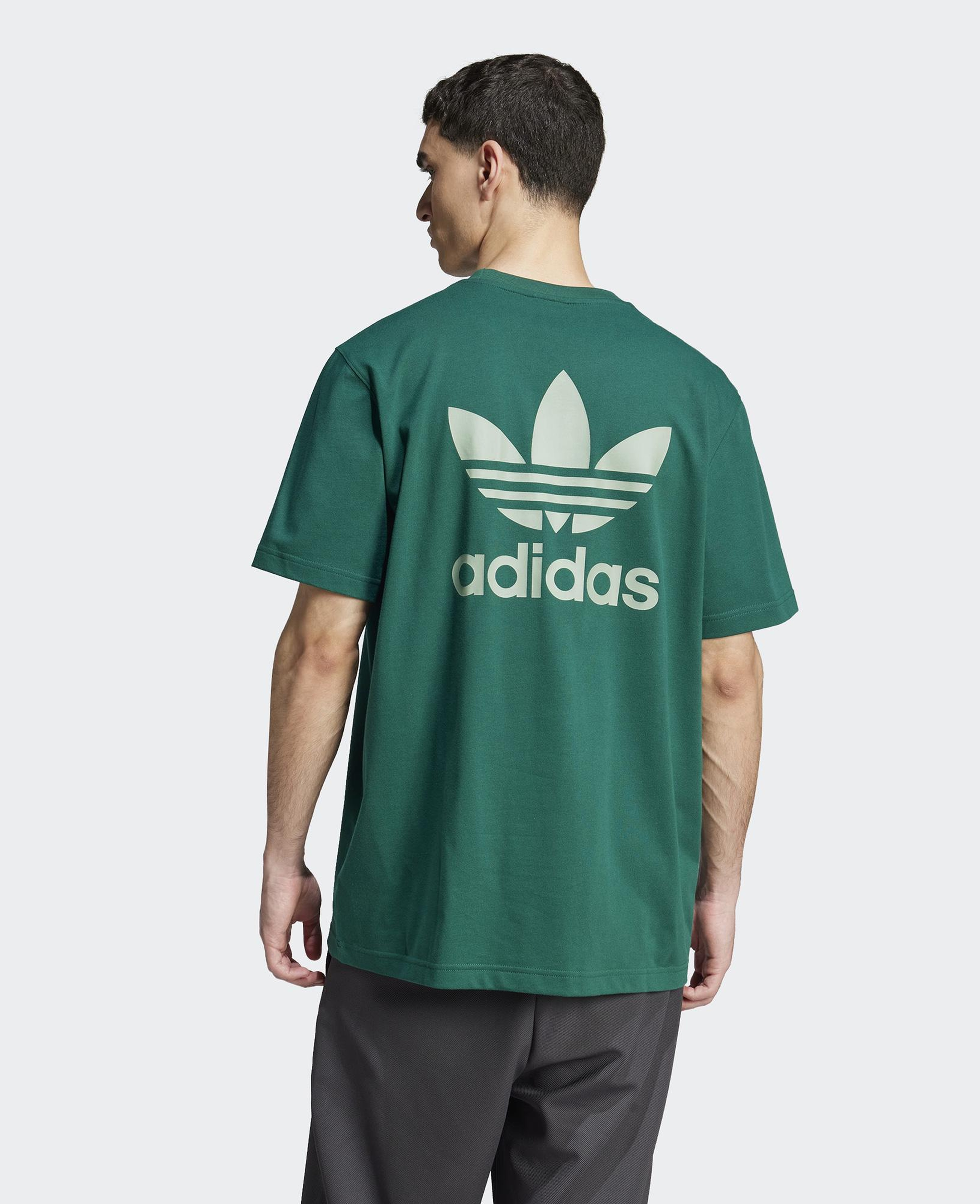 adidas Adicolor Classics Back+Front Trefoil Boxy Yeşil Erkek T-Shirt