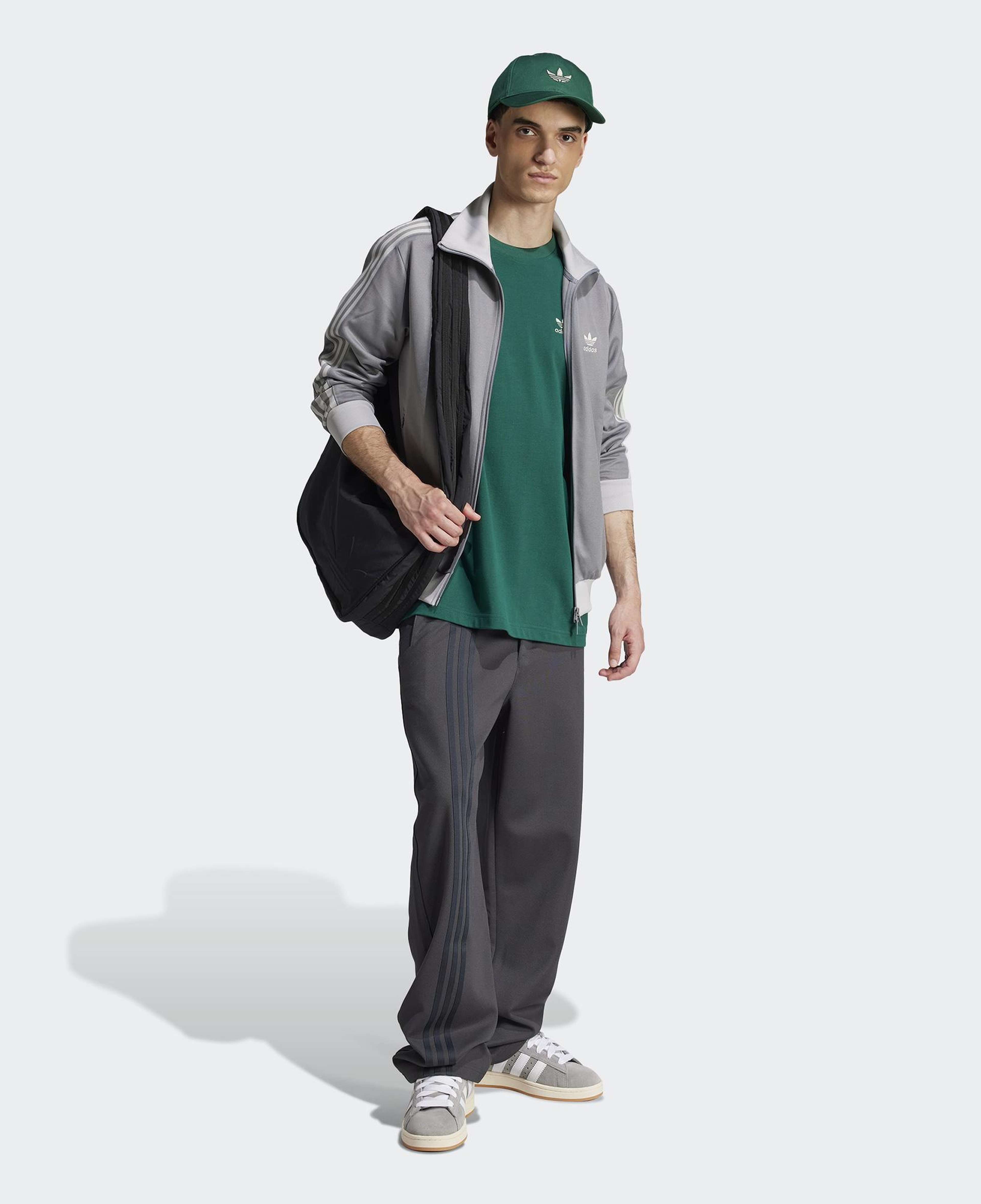 adidas Adicolor Classics Back+Front Trefoil Boxy Yeşil Erkek T-Shirt