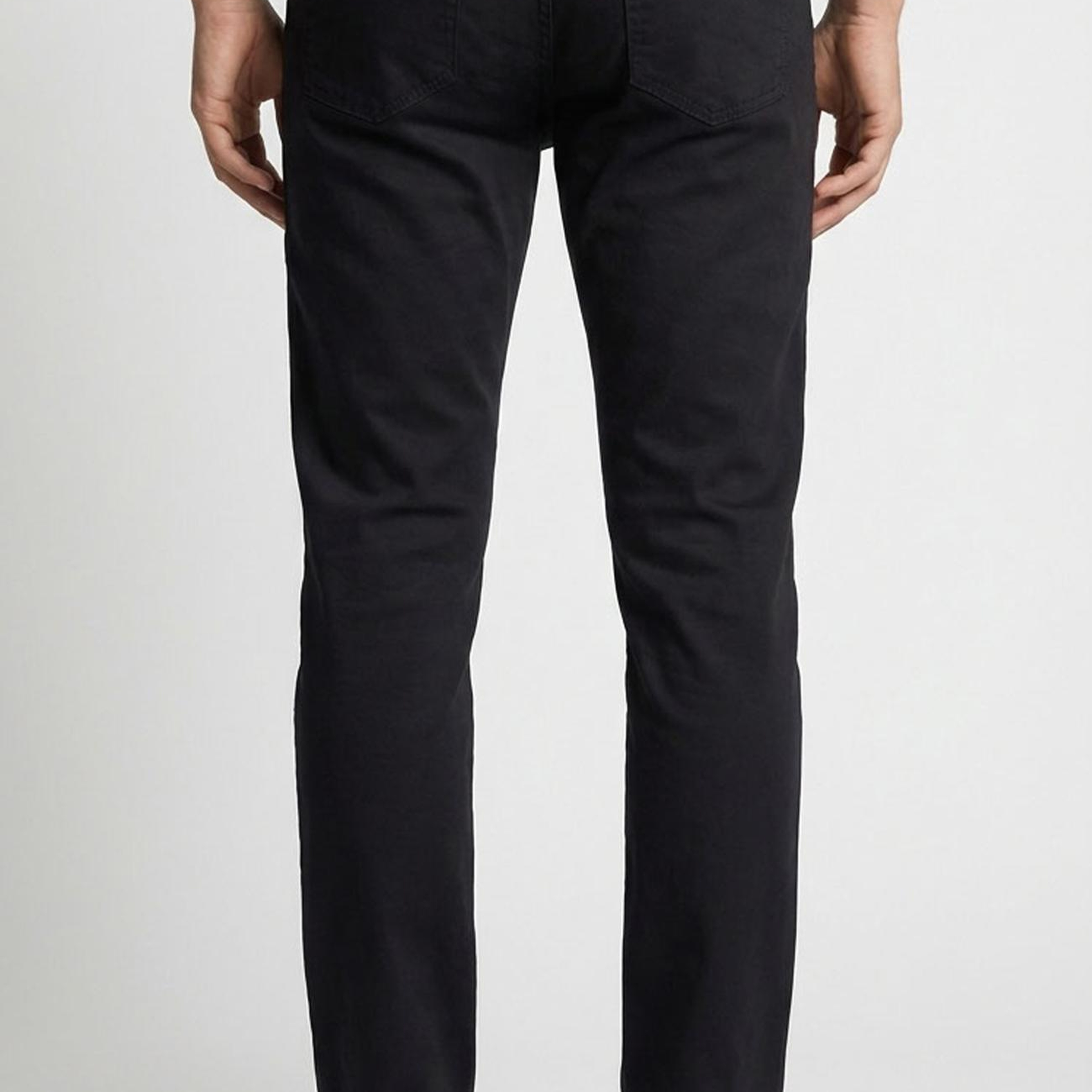 Network Erkek Siyah Kaplamalı Denim Pantolon