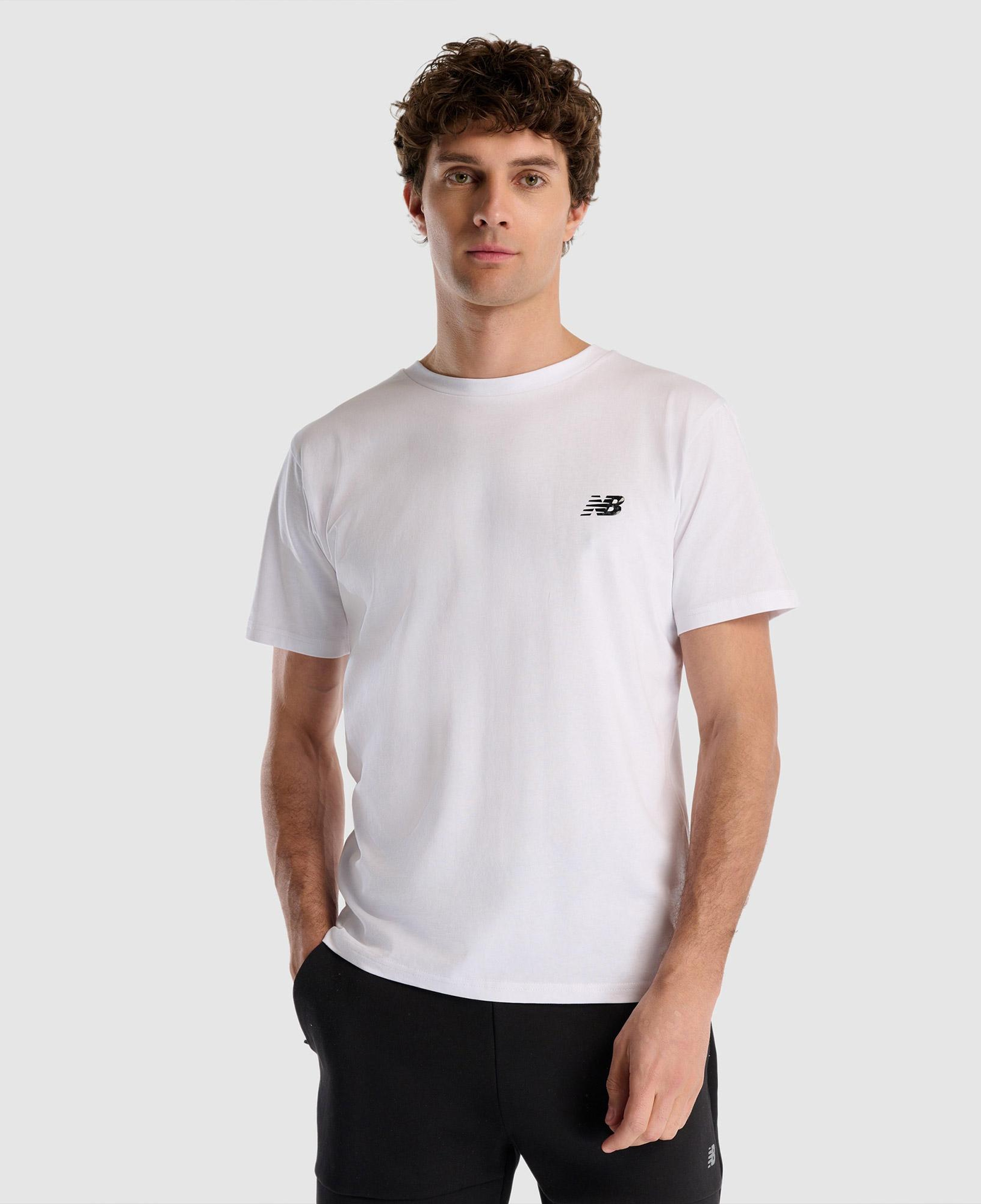 New Balance MNT1537 Lifestyle Erkek Beyaz T-Shirt