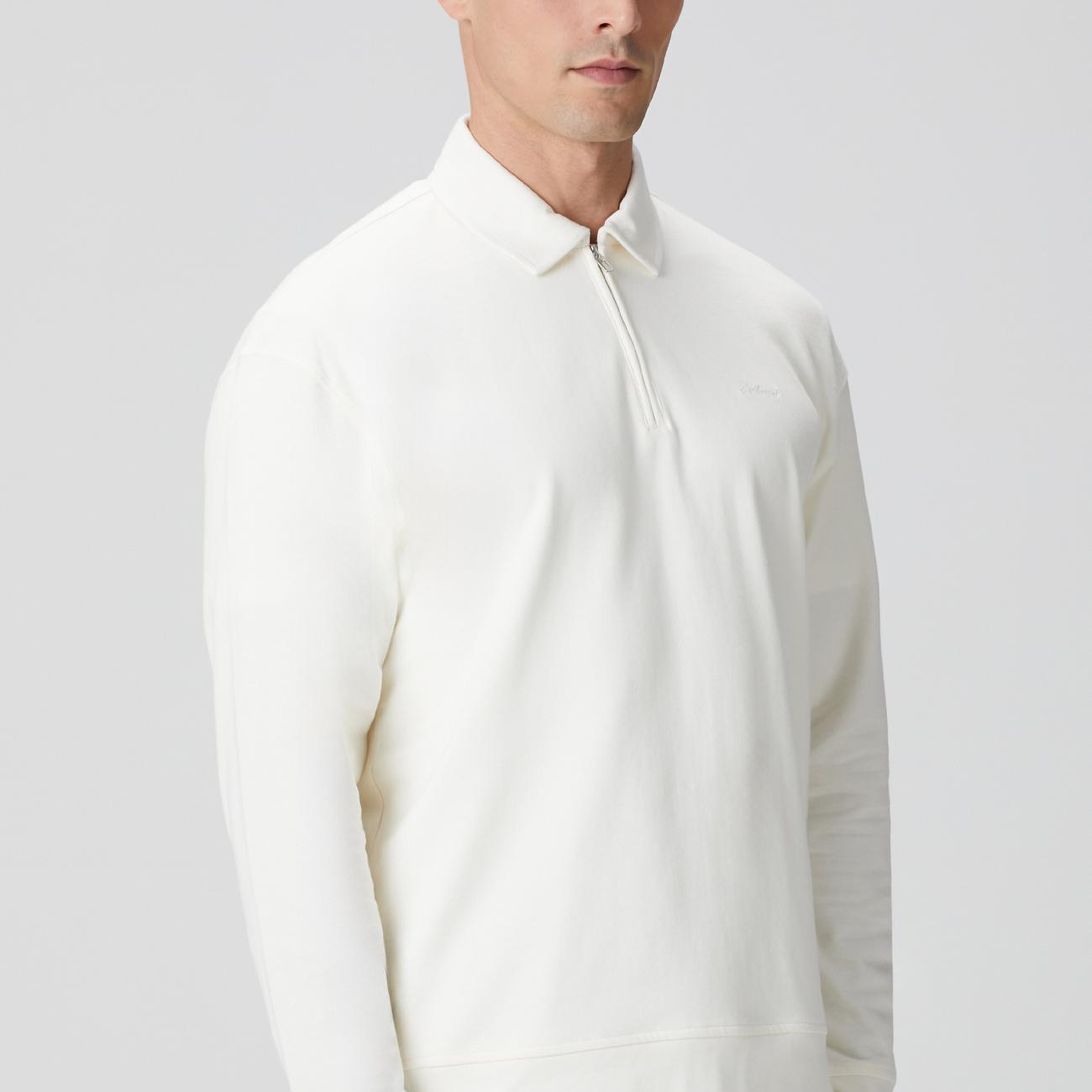 Network Erkek Kırık Beyaz Sweatshirt
