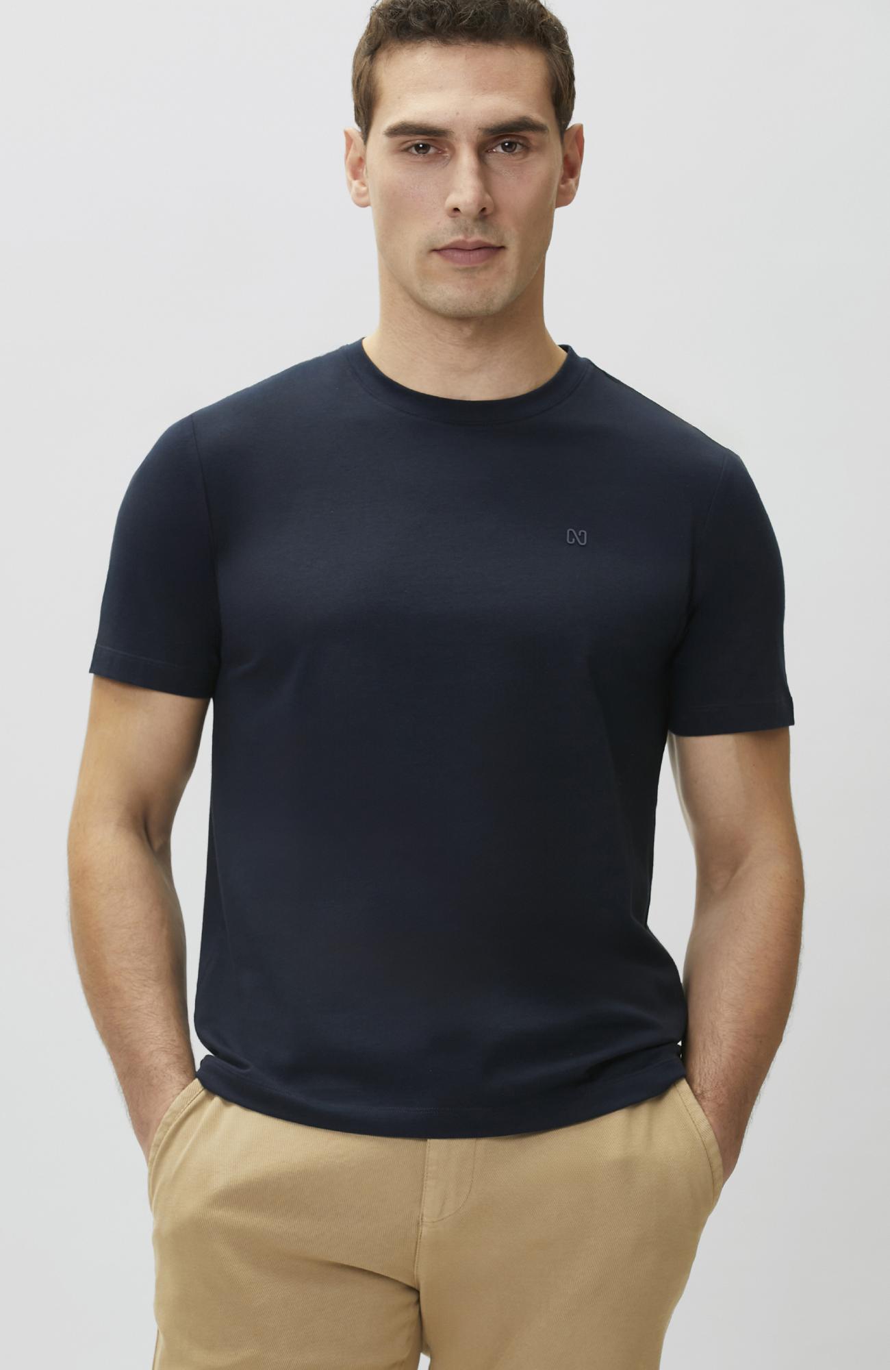 Network Erkek Lacivert Basic T-shirt