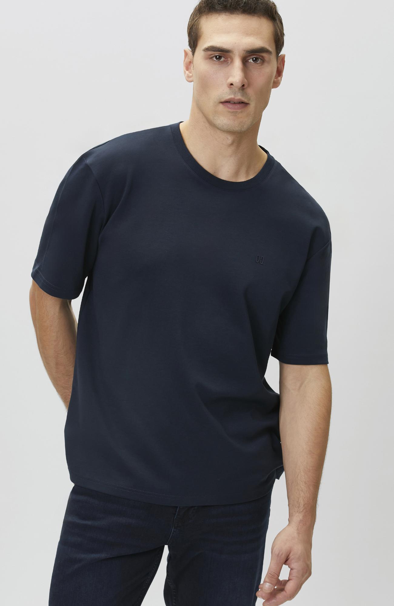 Network Erkek Lacivert Comfort Fit T-shirt