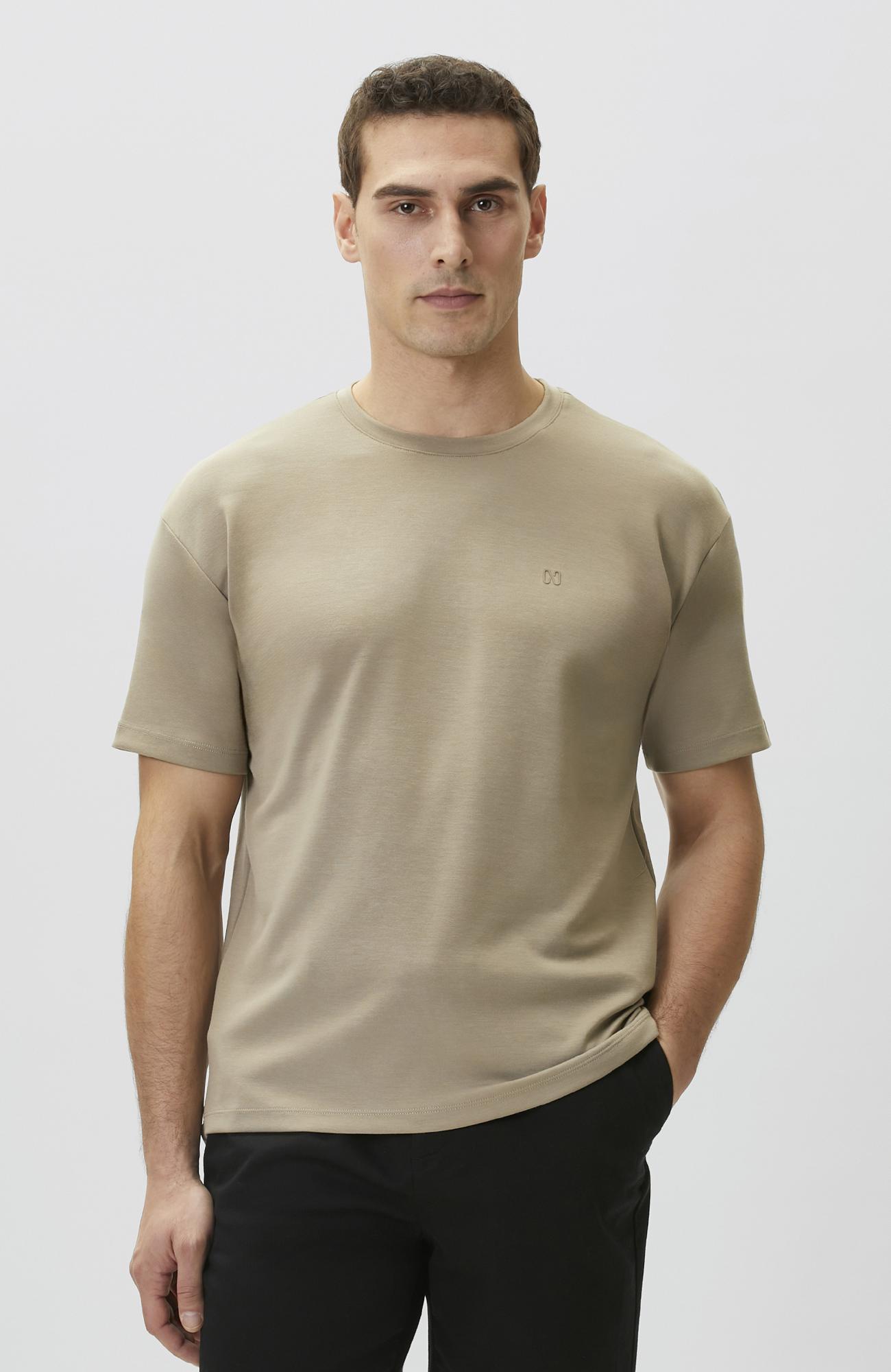 Network Erkek Vizon Basic Modal T-shirt