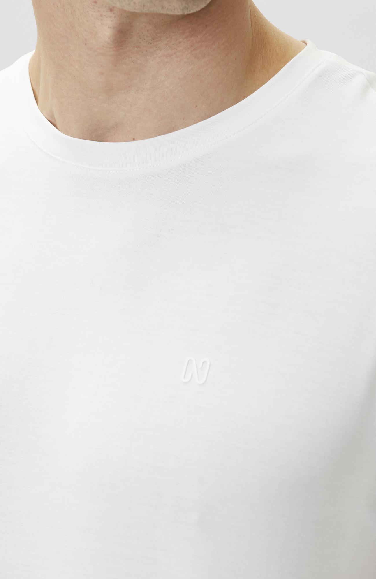 Network Erkek Beyaz Basic Modal T-shirt