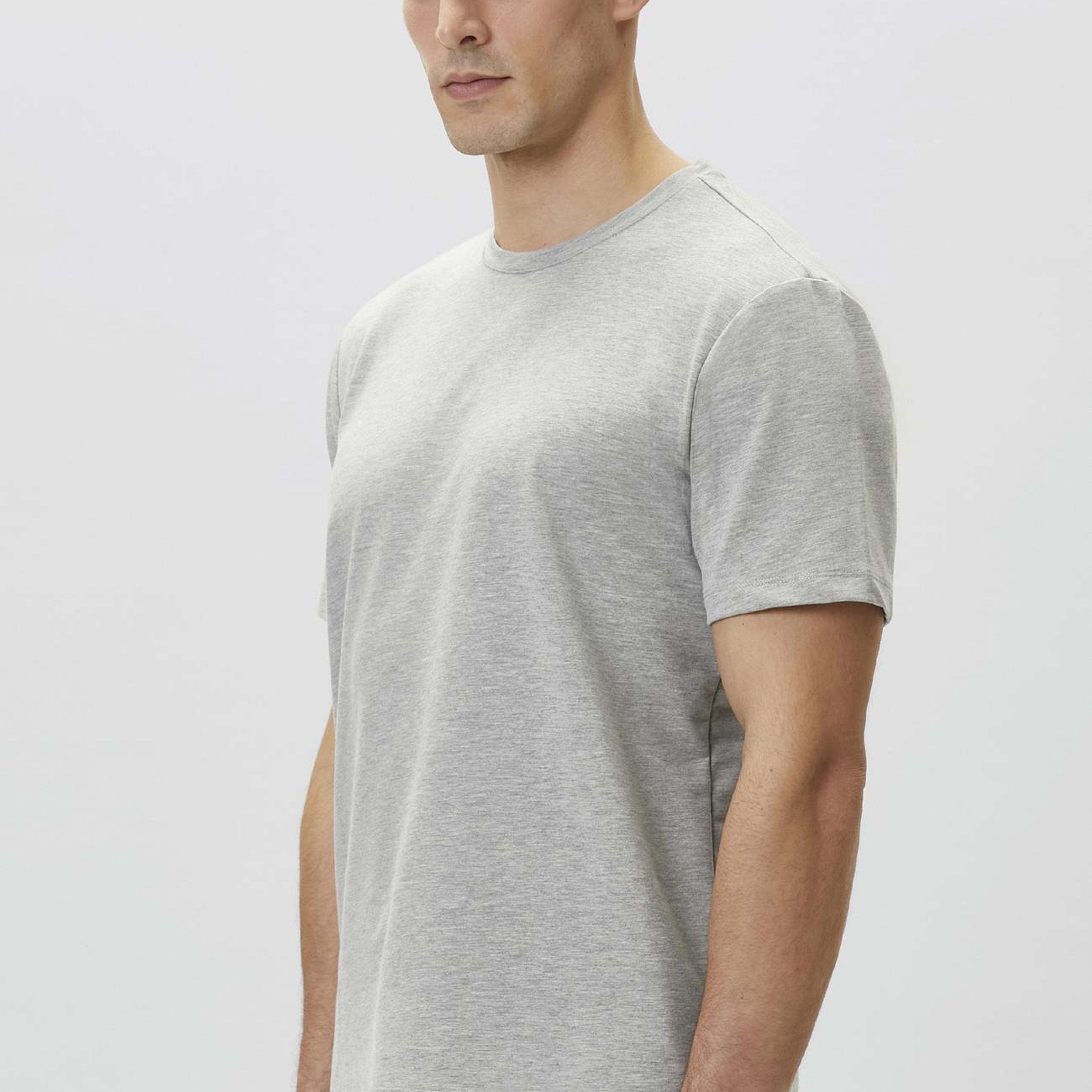 Network Erkek N-Tech Gri Melanj T-shirt