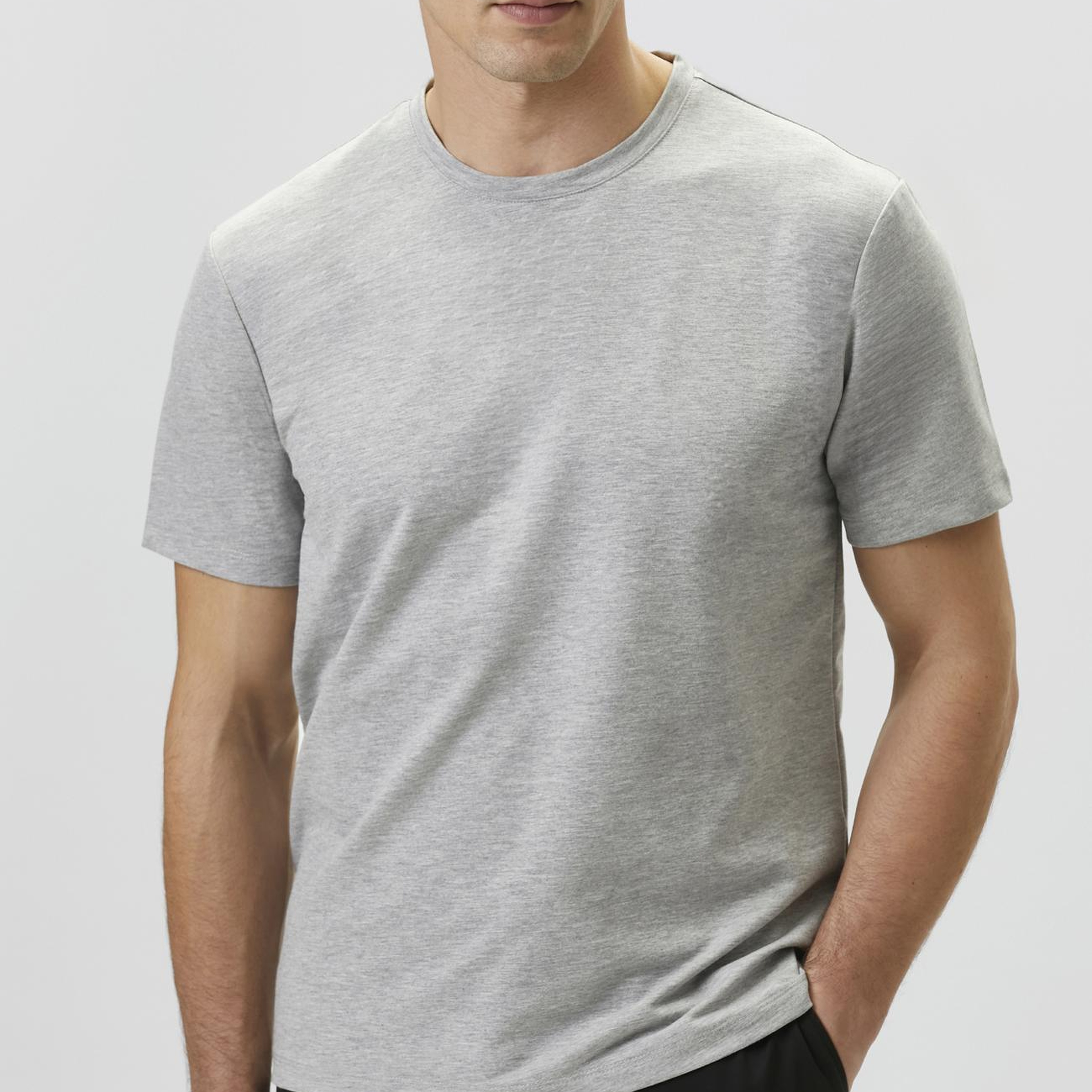 Network Erkek N-Tech Gri Melanj T-shirt