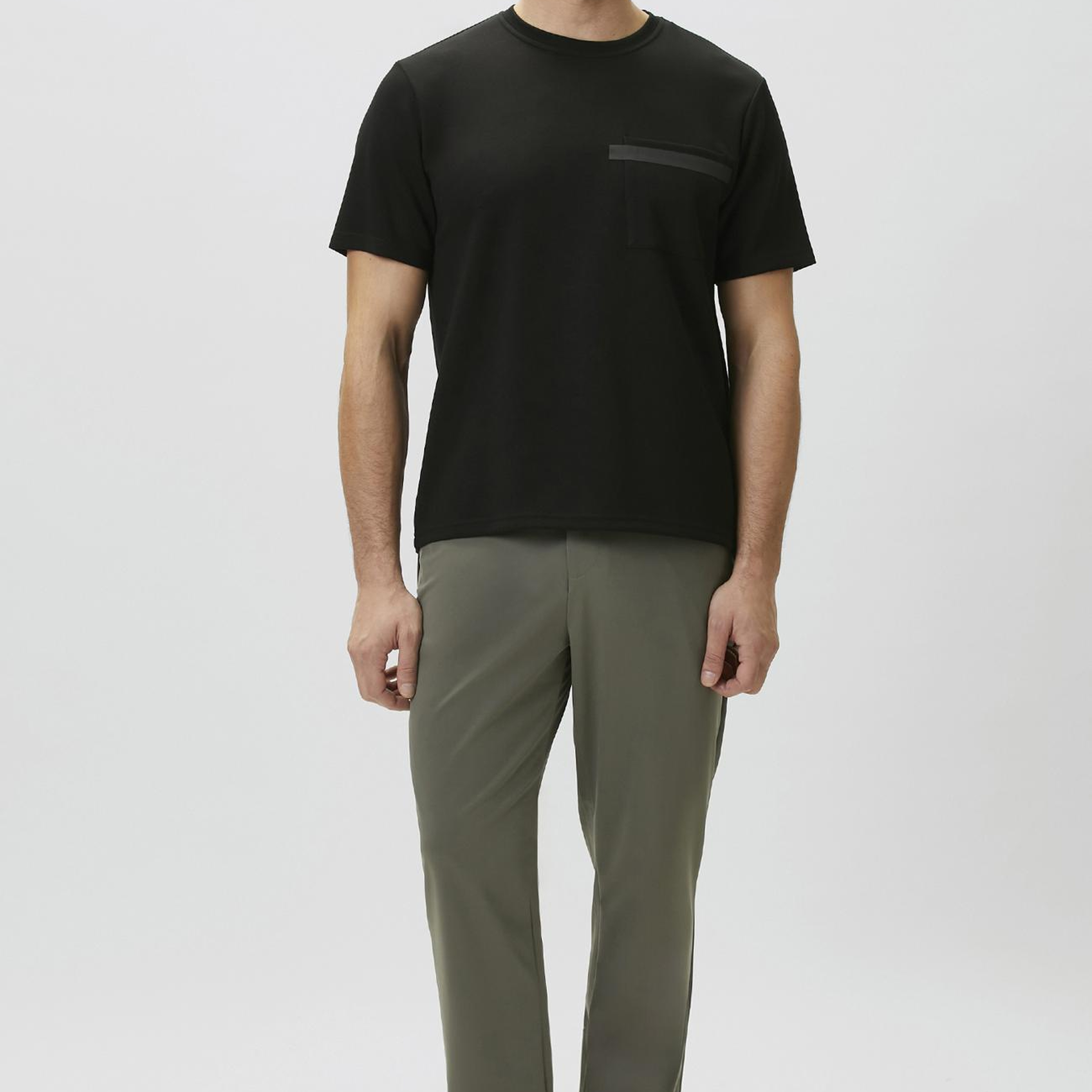 Network Erkek Siyah Baskı Detaylı T-shirt