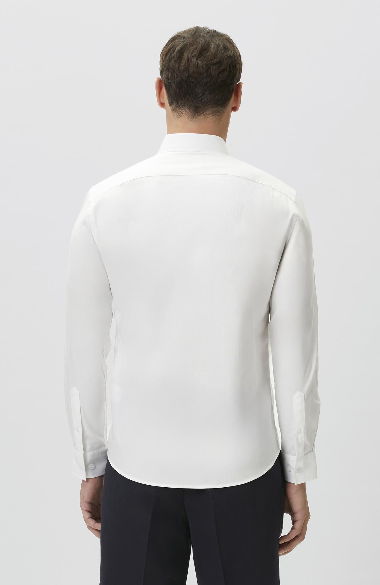 Network Erkek Slim Fit Beyaz Oxford Gömlek