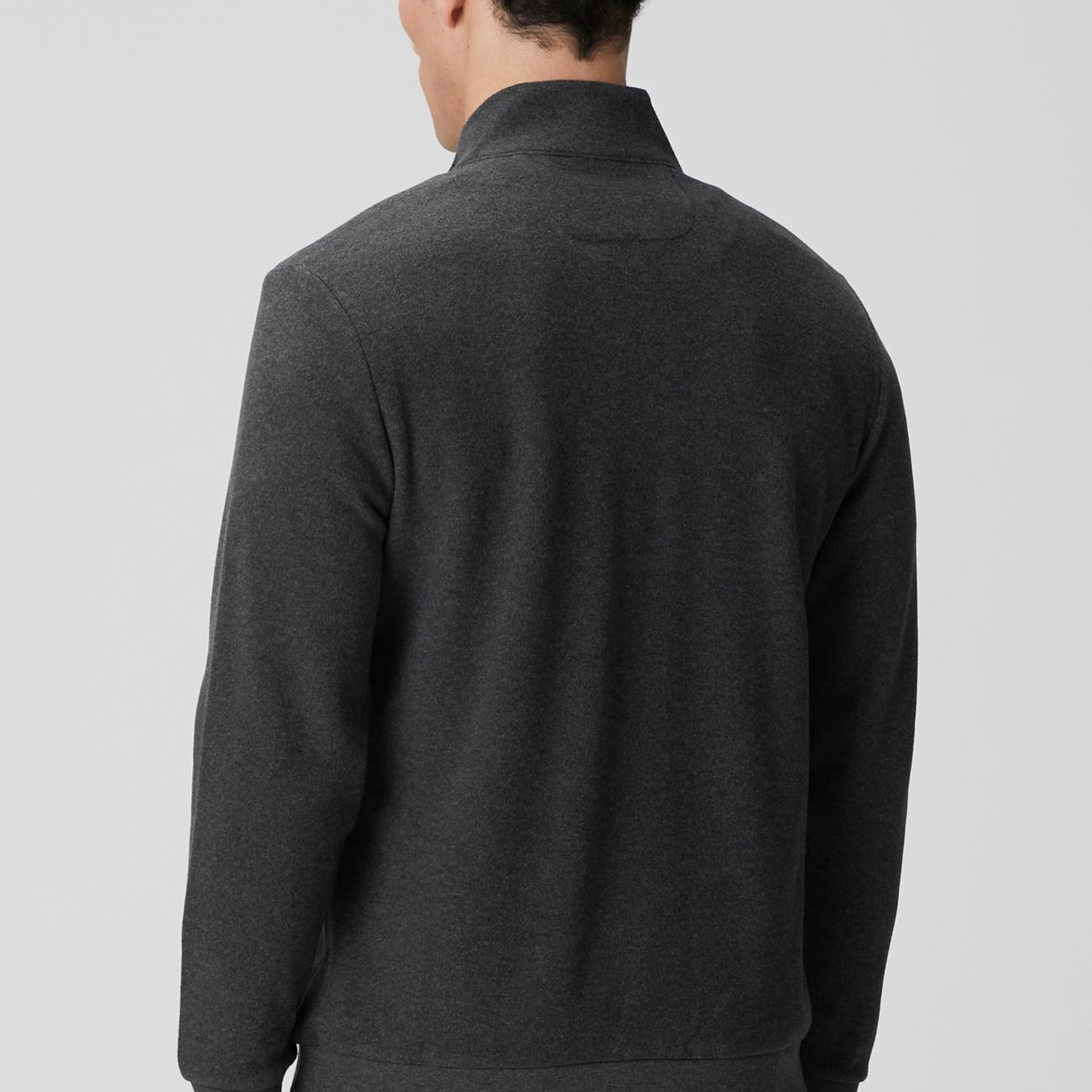 Network Erkek Antrasit Dik Yaka Fermuarlı Sweatshirt