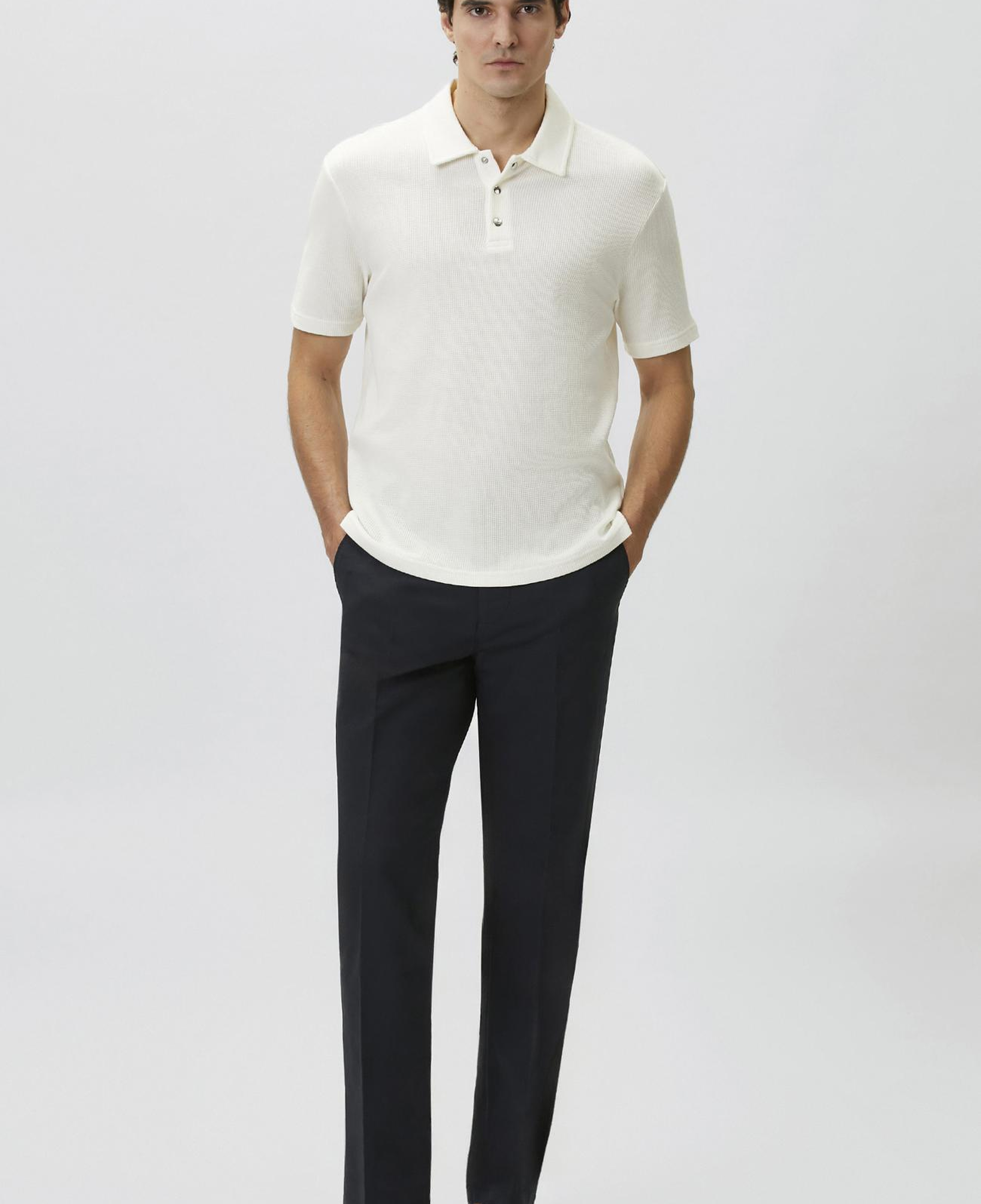 Network Erkek Lacivert Pileli Chino Casual Pantolon