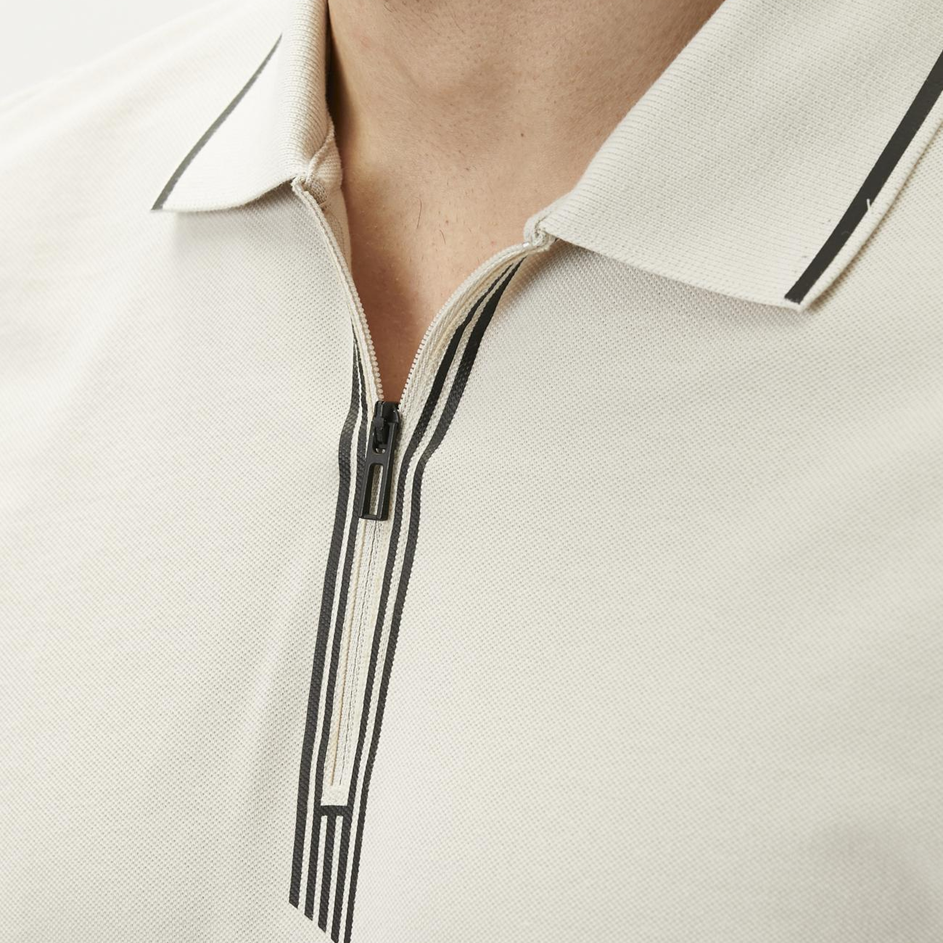 Network Erkek N-Tech Taş Fermuarlı T-shirt
