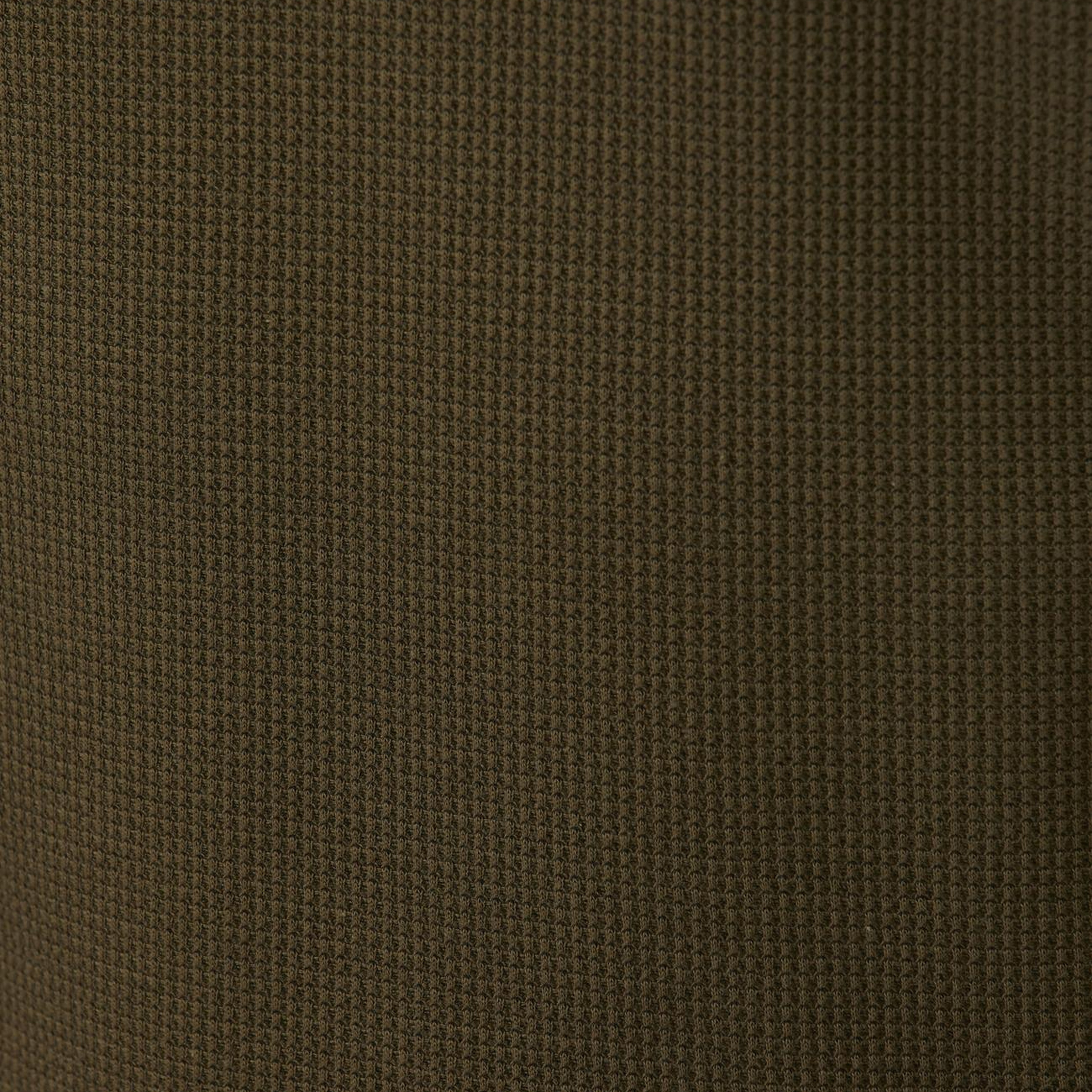 Network Erkek Slim Fit Haki Polo Yaka Waffle T-shirt