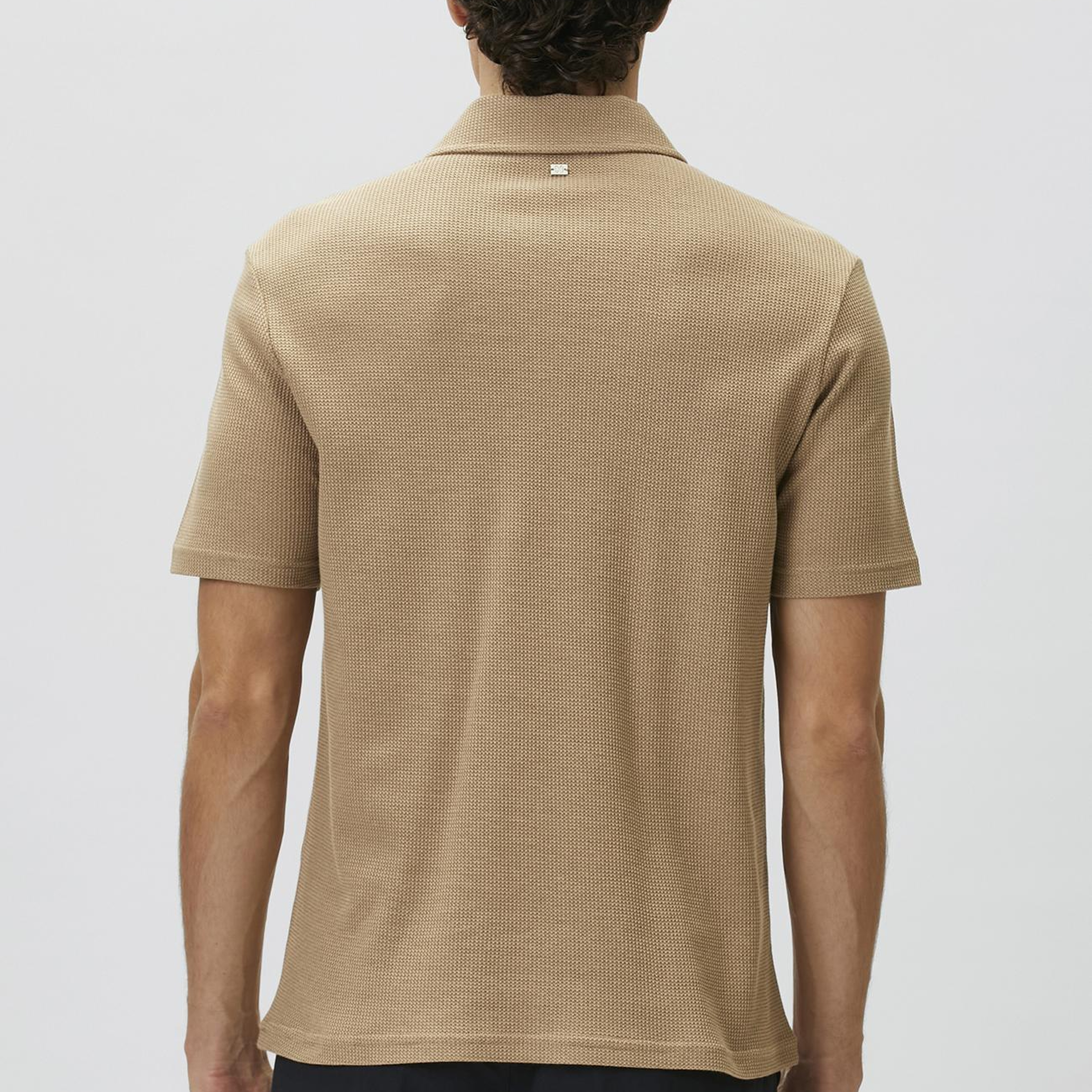 Network Erkek Slim Fit Vizon Polo Yaka Waffle T-shirt