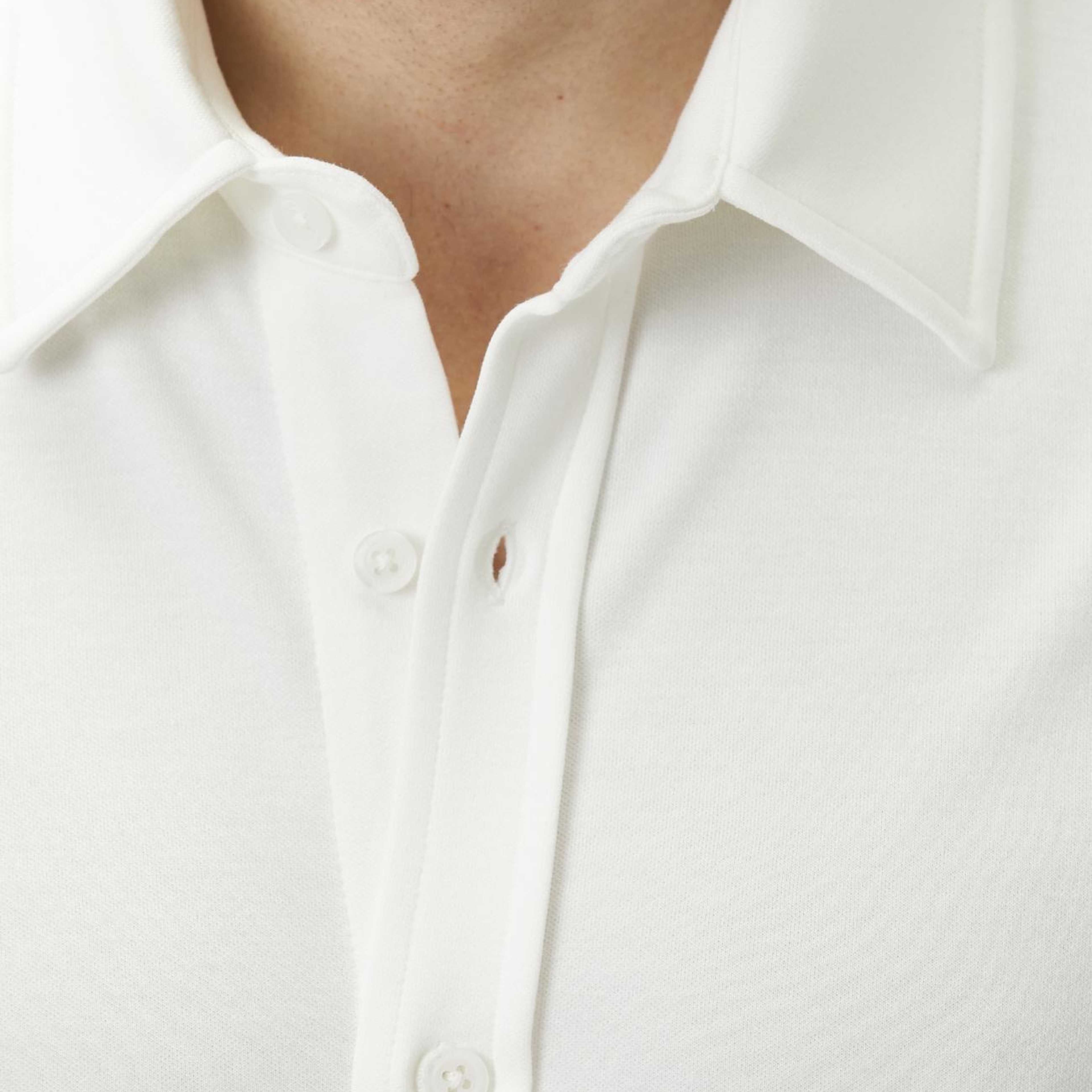 Network Erkek Slim Fit Kırık Beyaz Kısa Kol Örme Gömlek