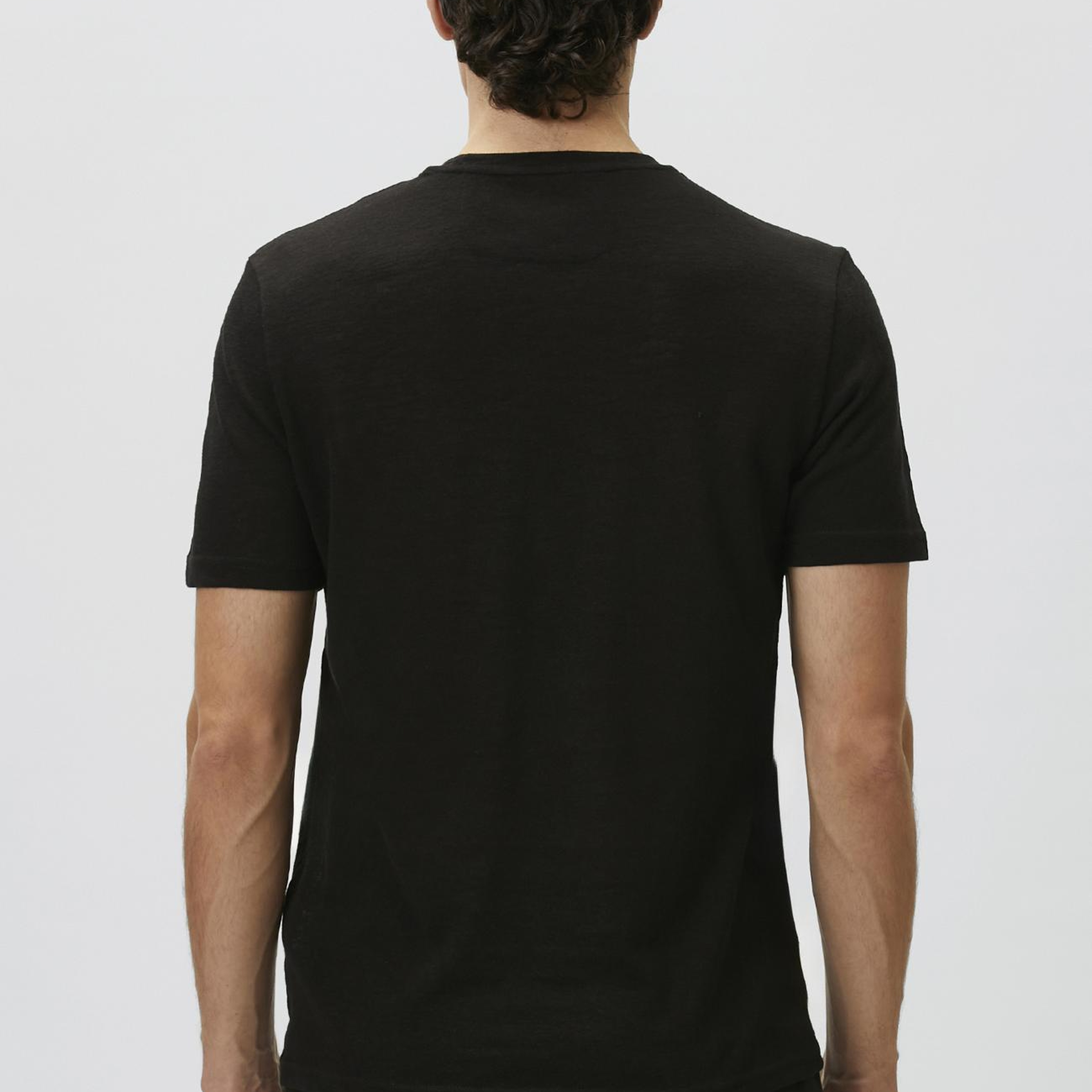 Network Erkek Siyah Basic T-shirt