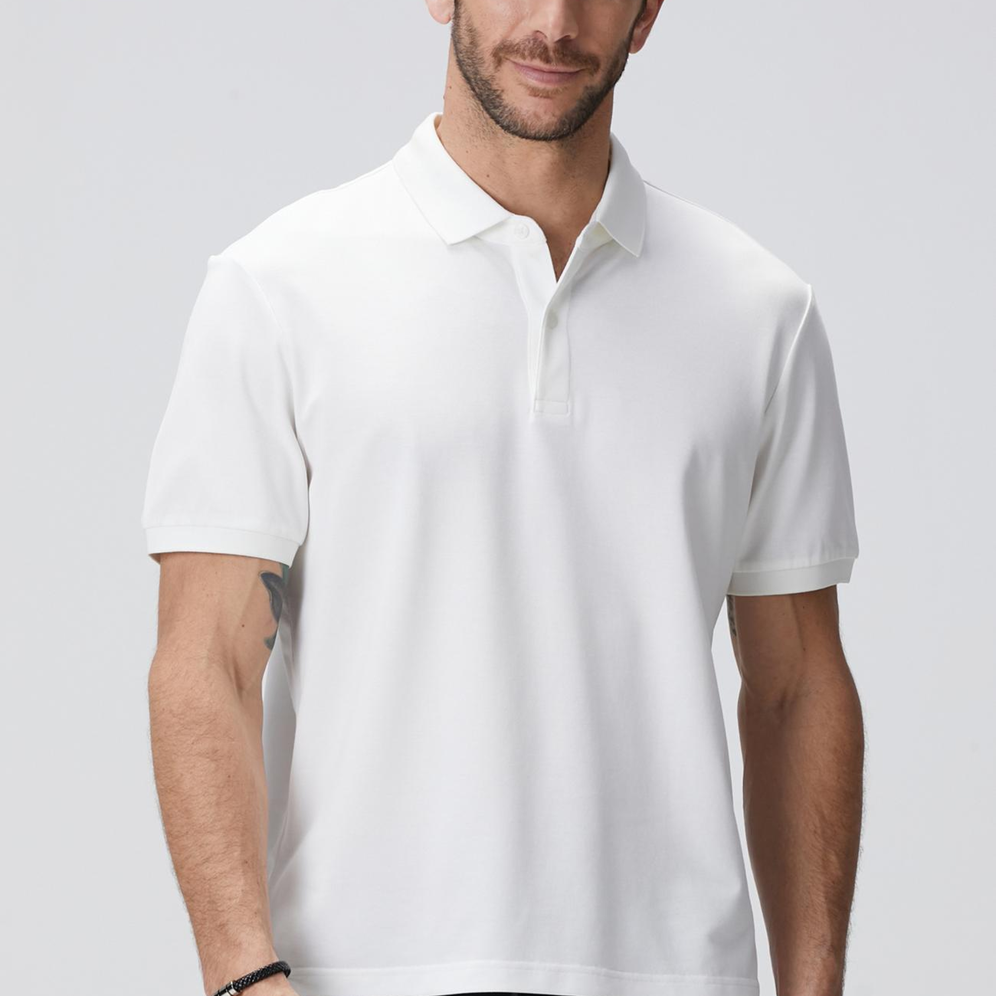 Network Erkek N-Tech Beyaz Polo Yaka T-Shirt