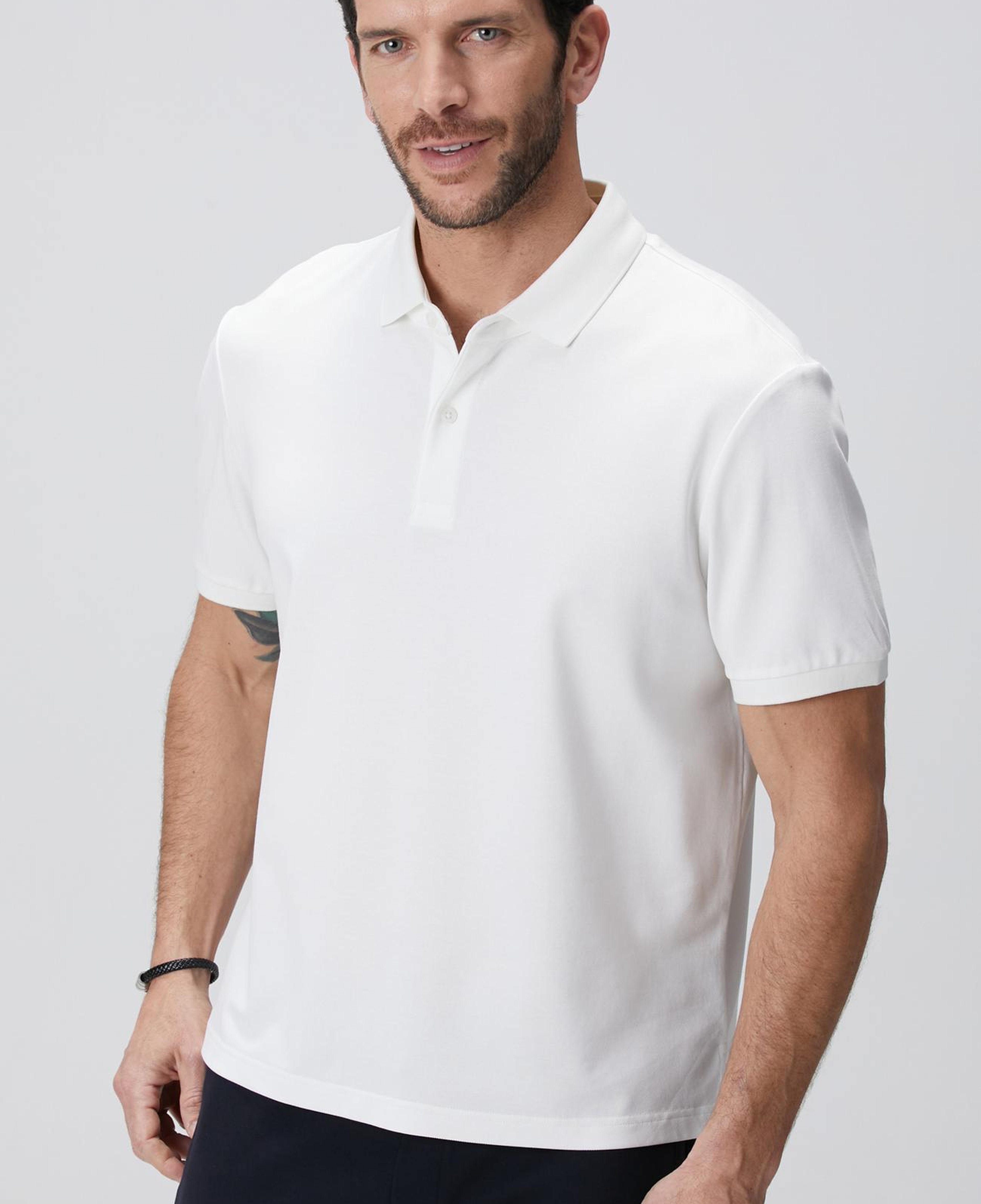 Network Erkek N-Tech Beyaz Polo Yaka T-Shirt