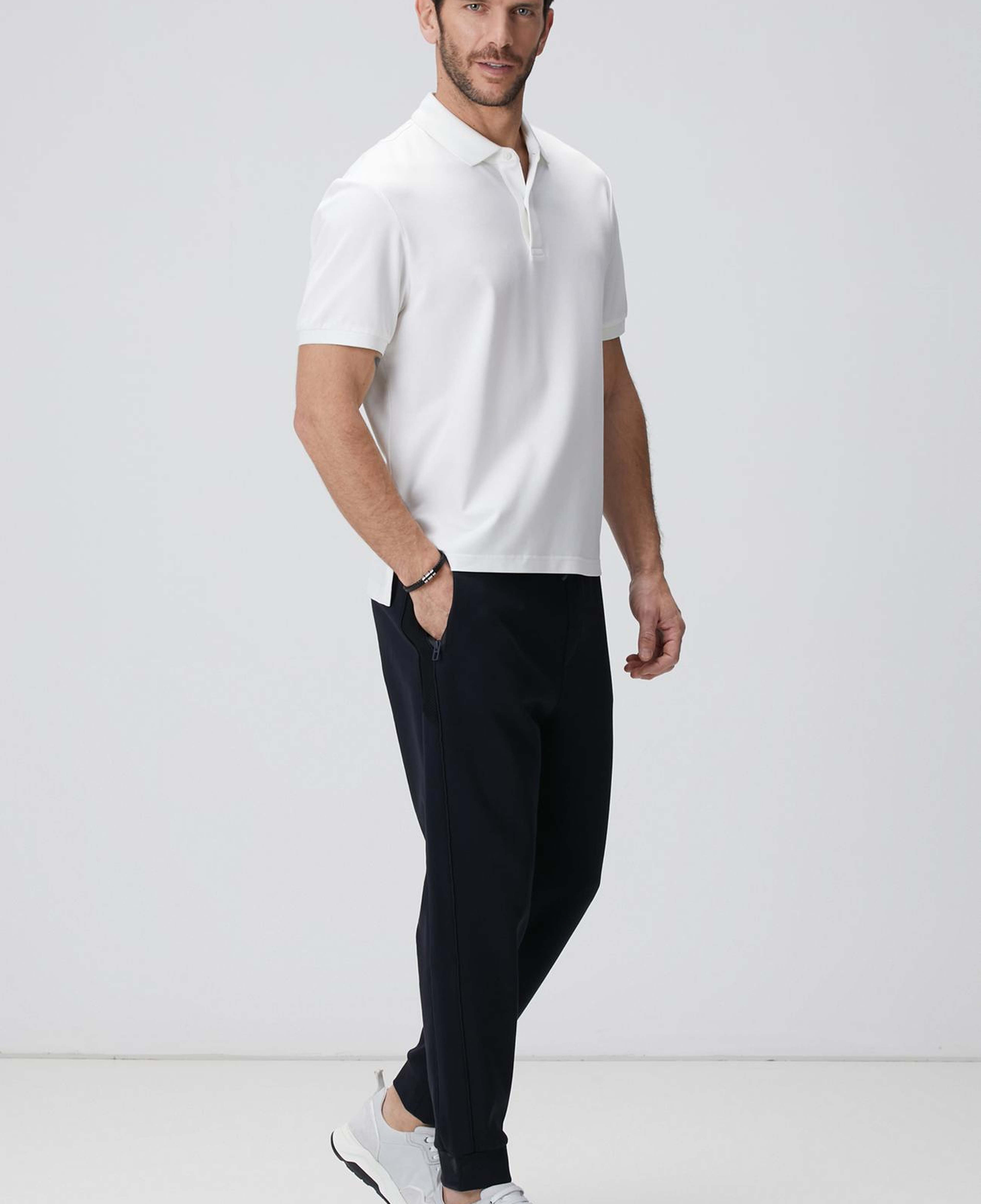 Network Erkek N-Tech Beyaz Polo Yaka T-Shirt