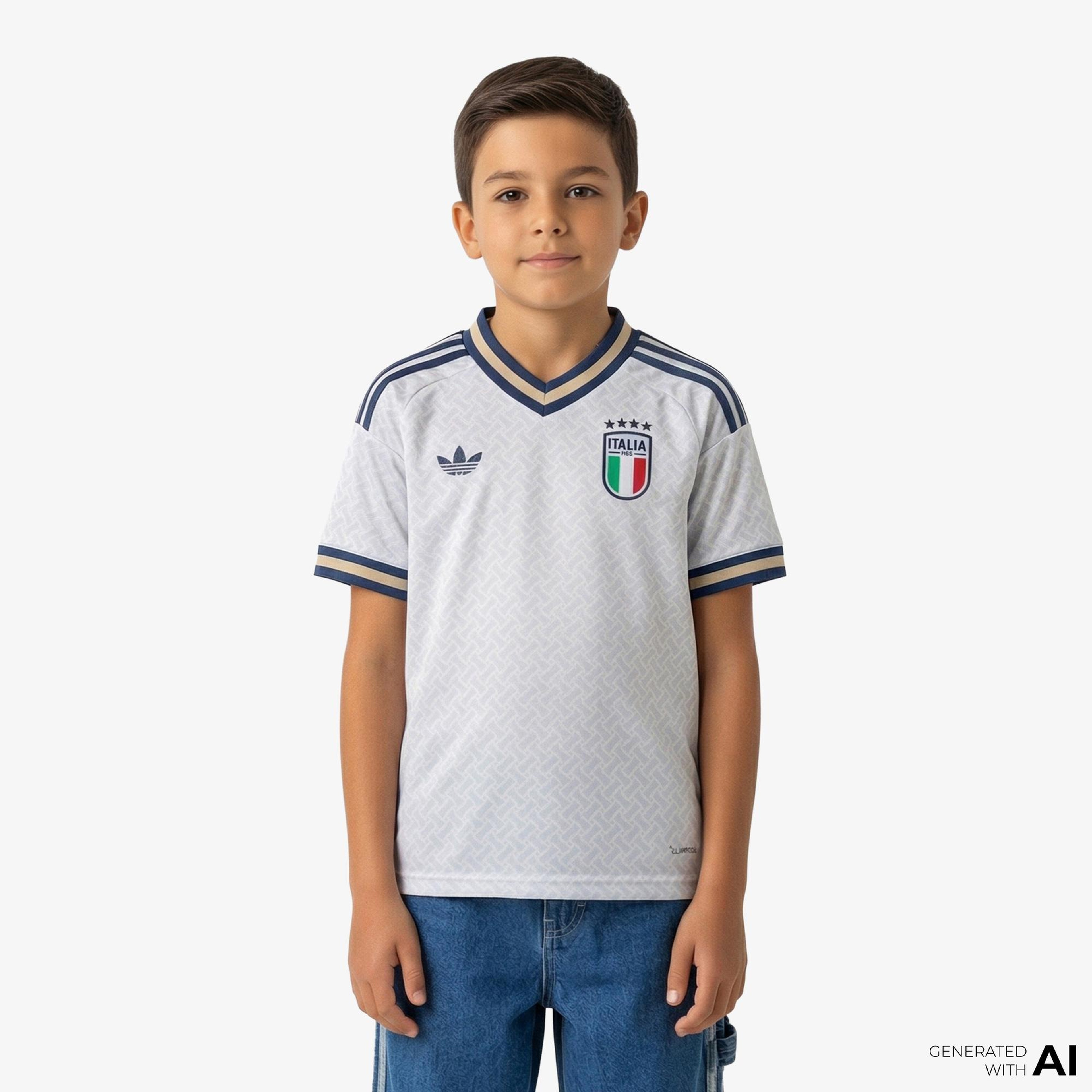 adidas Figc A Çocuk Mavi Forma