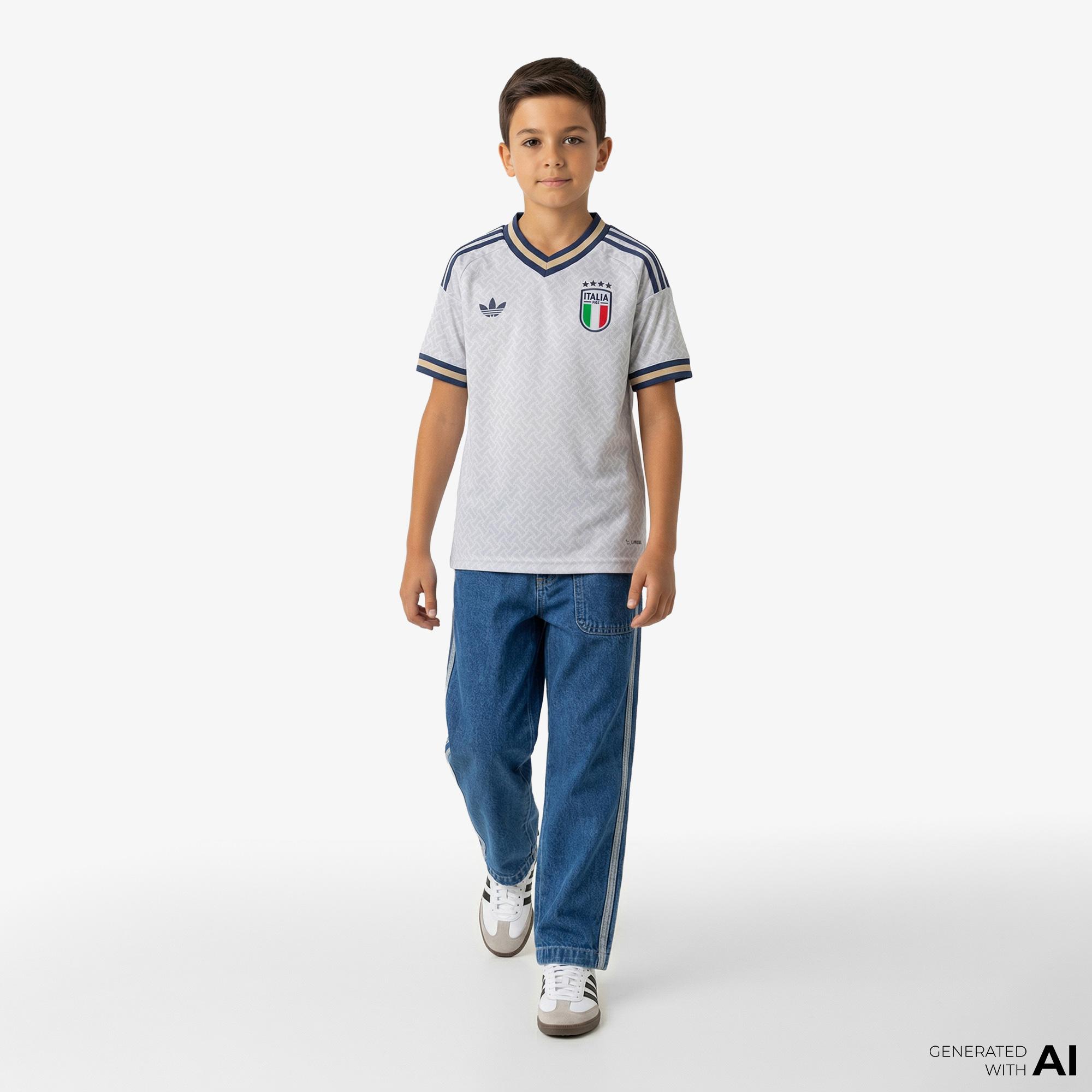 adidas Figc A Çocuk Mavi Forma