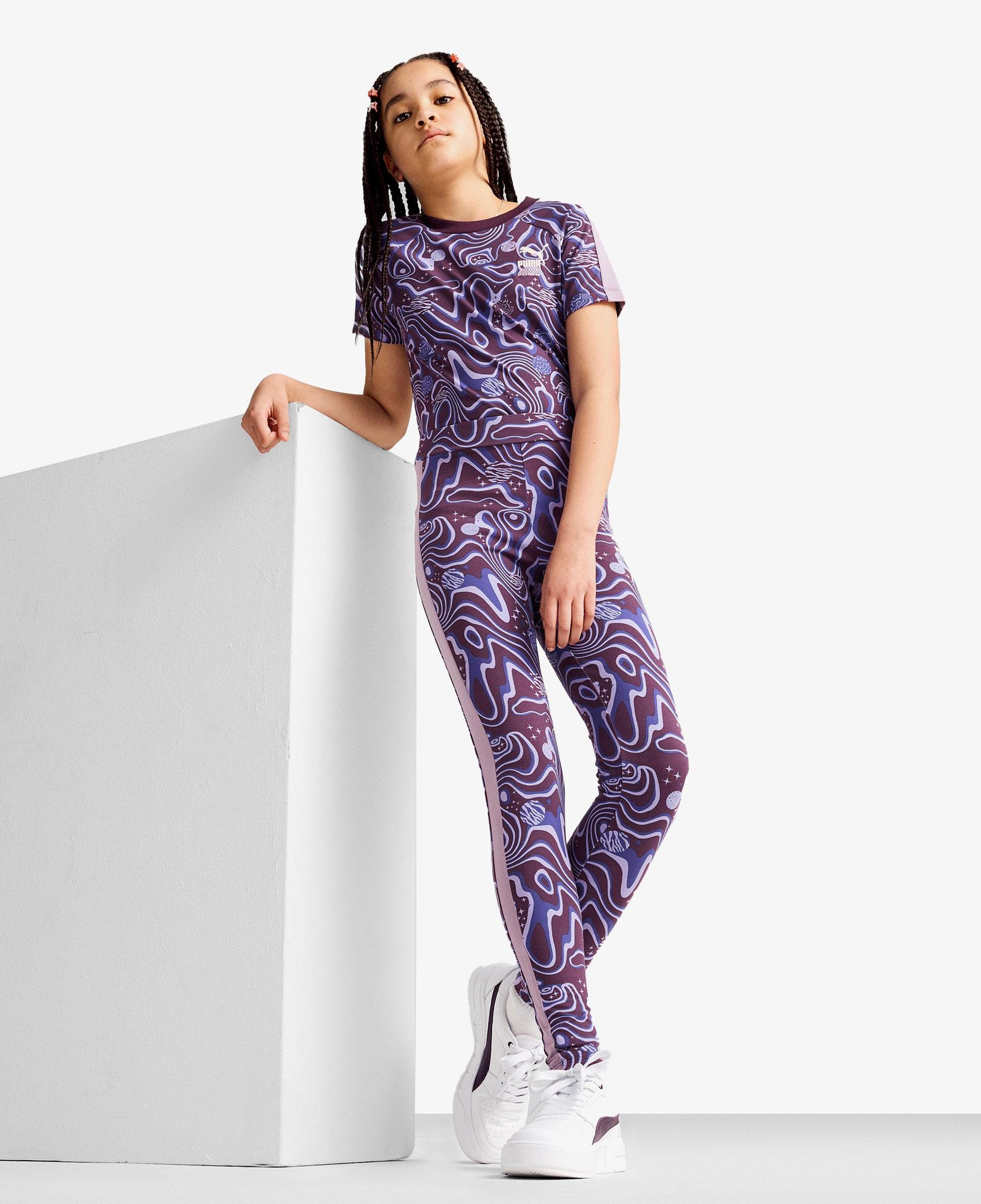 Puma Lava Land Leggings Çocuk Mor Tayt
