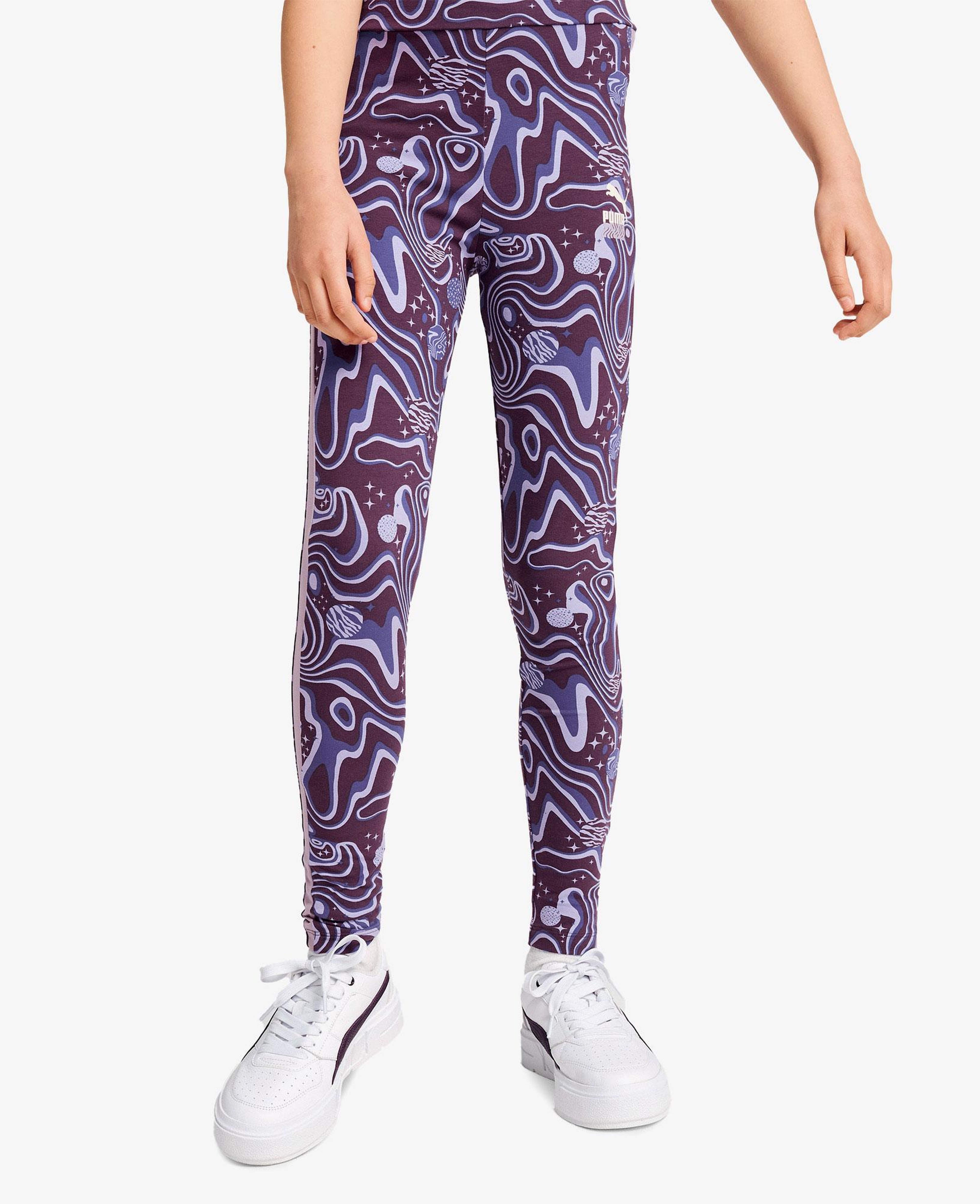 Puma Lava Land Leggings Çocuk Mor Tayt