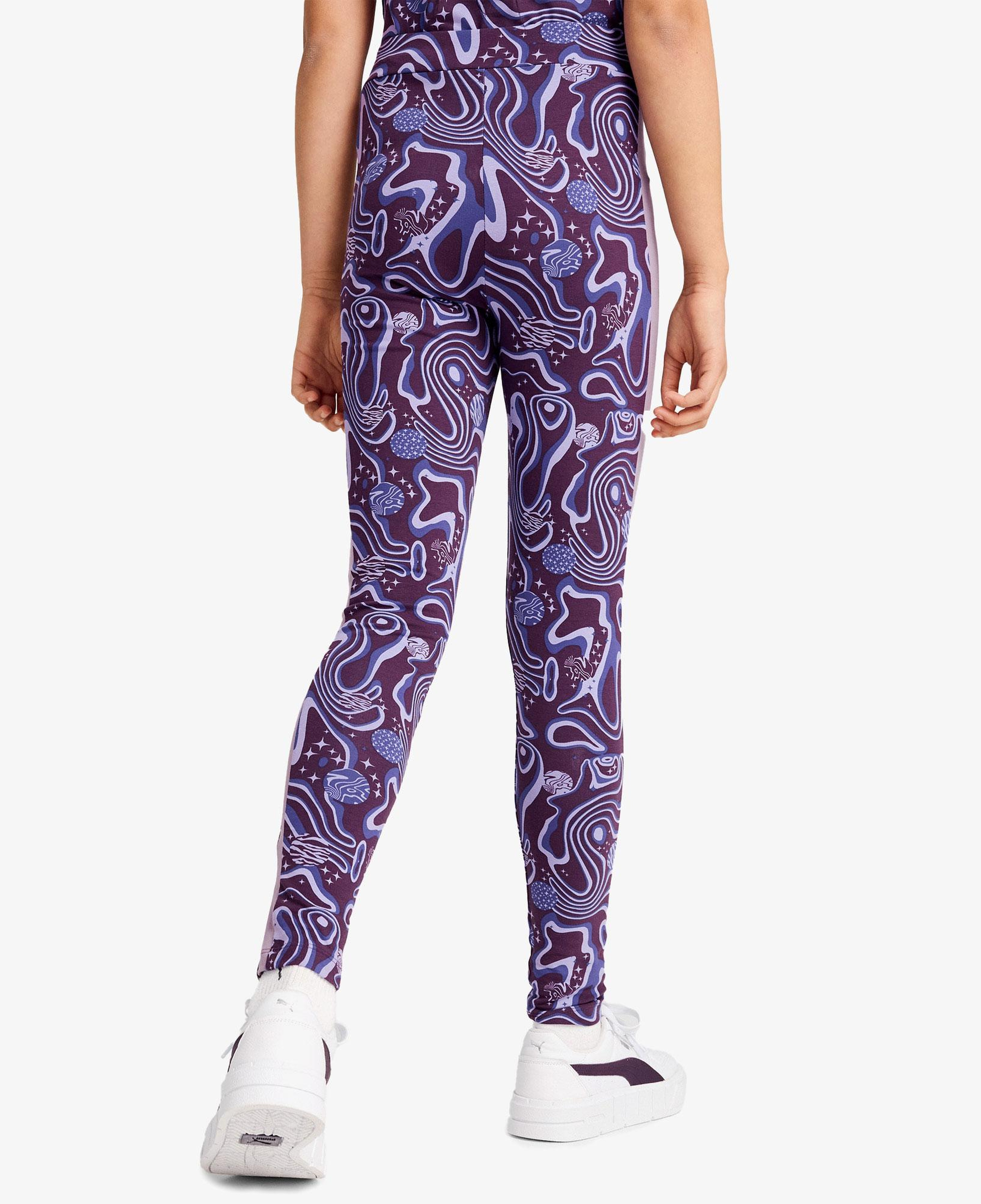 Puma Lava Land Leggings Çocuk Mor Tayt