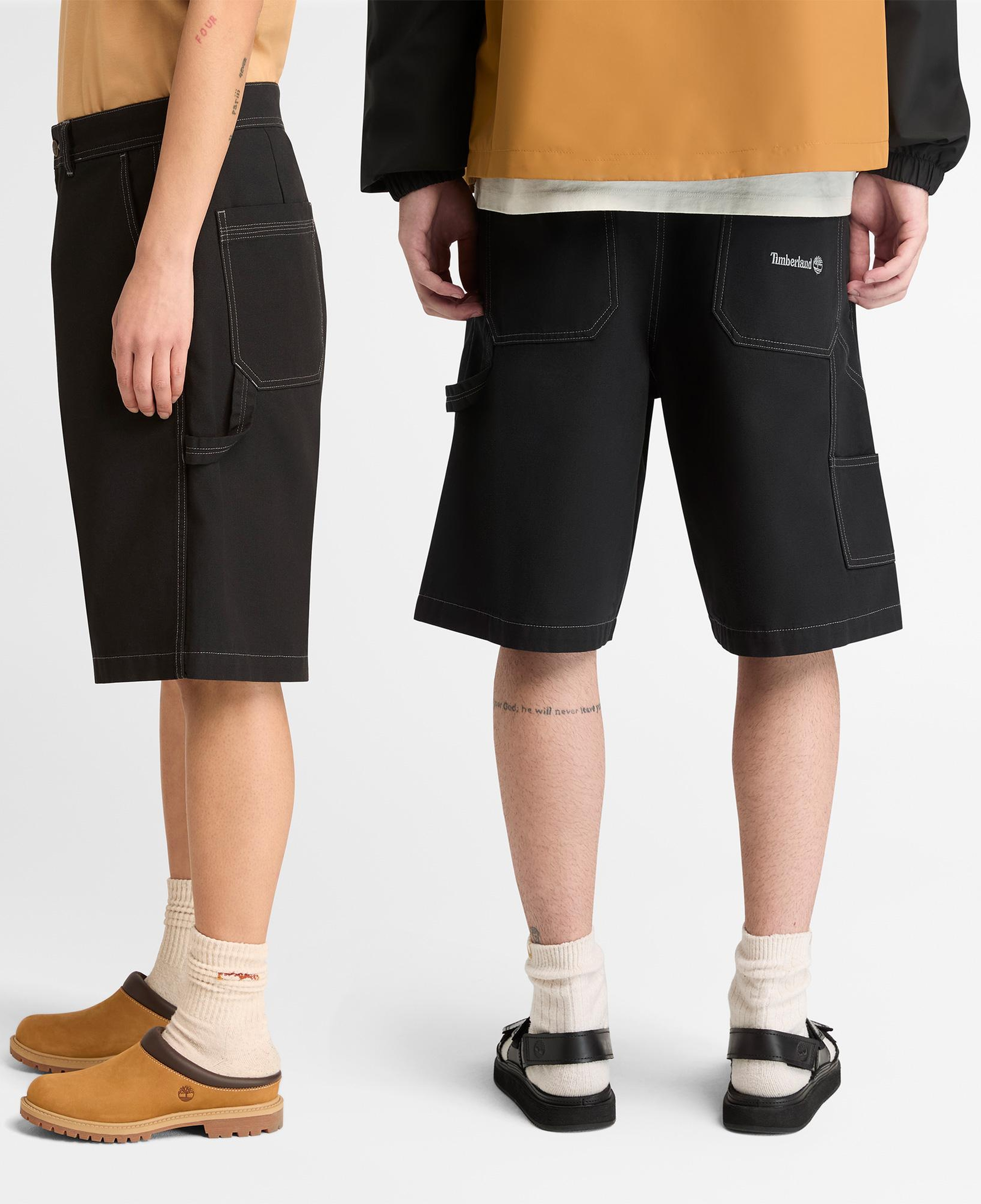 Timberland Washed Duck Canvas Carpenter Erkek Siyah Şort
