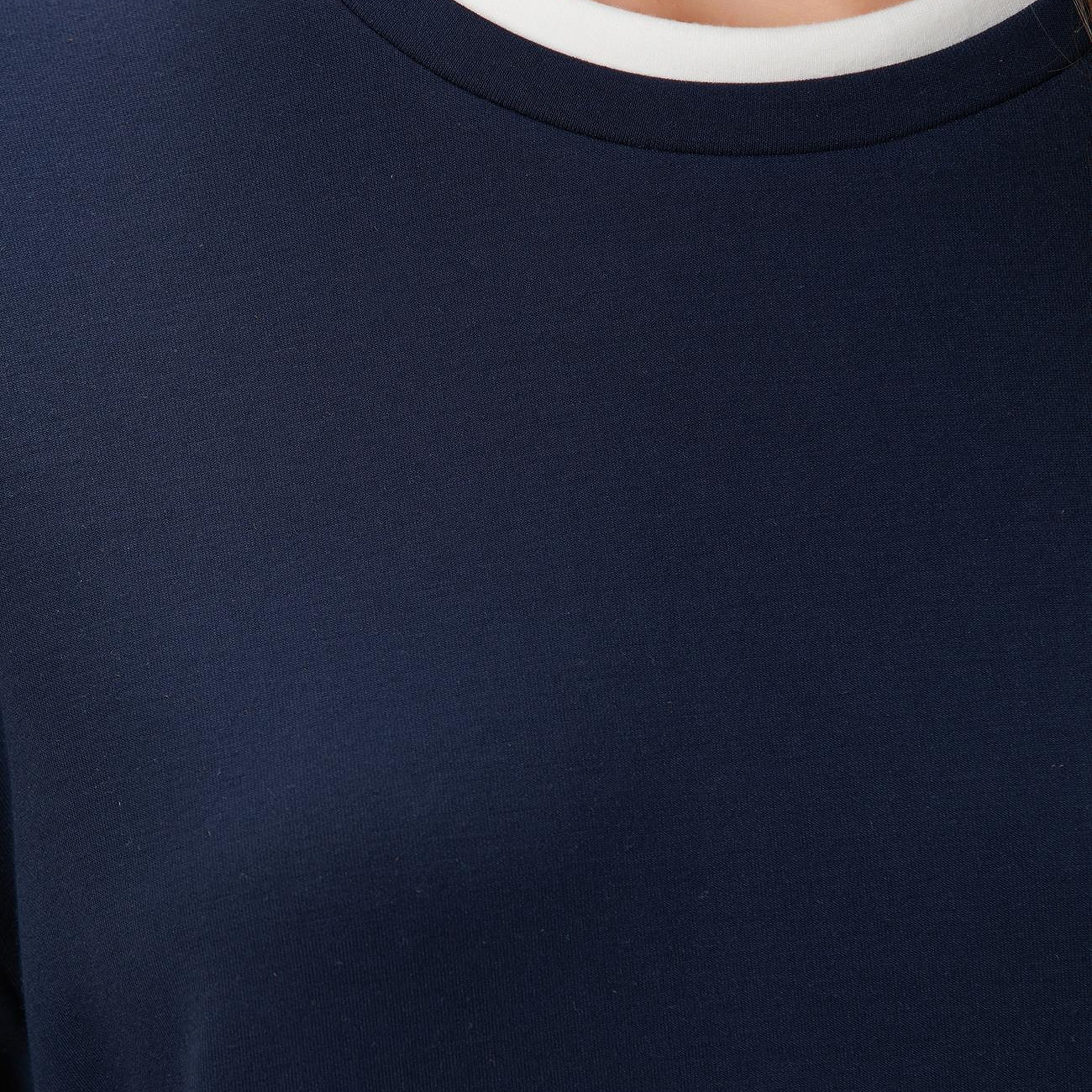 Network Kadın Lacivert Çift Renkli T-Shirt