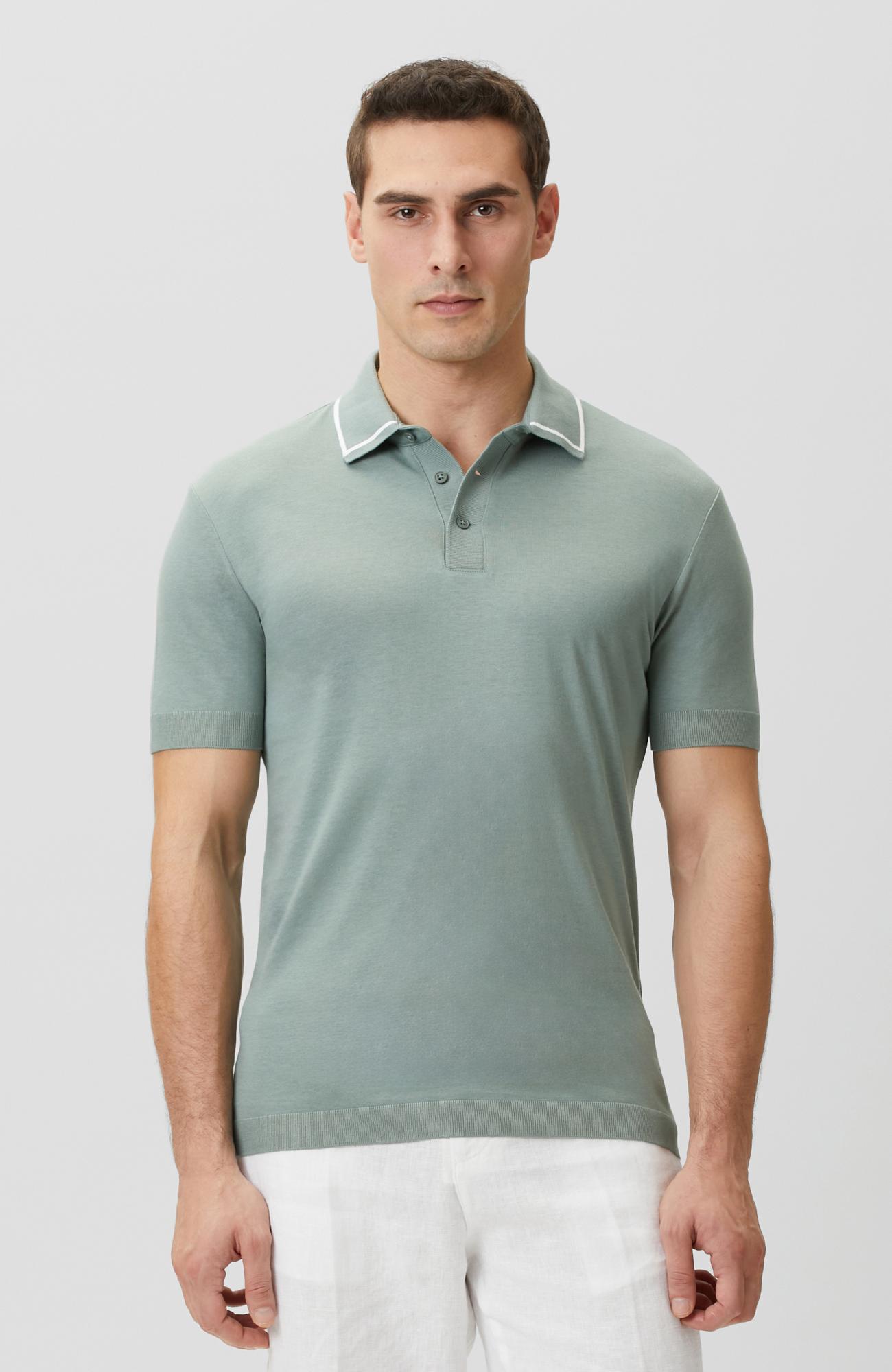 Network Erkek Mint Polo Yaka Düğmeli T-shirt