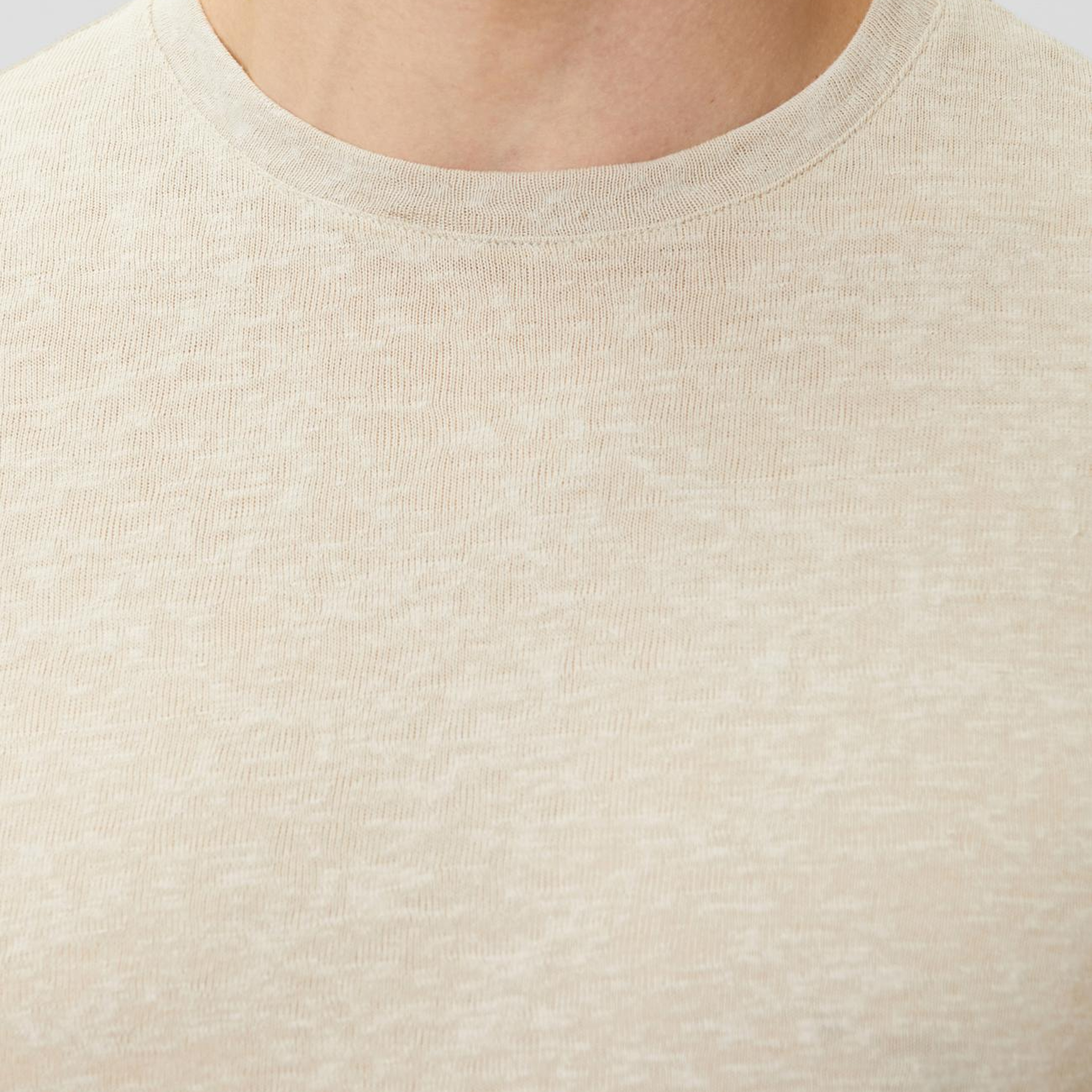 Network Erkek Bej Basic T-shirt