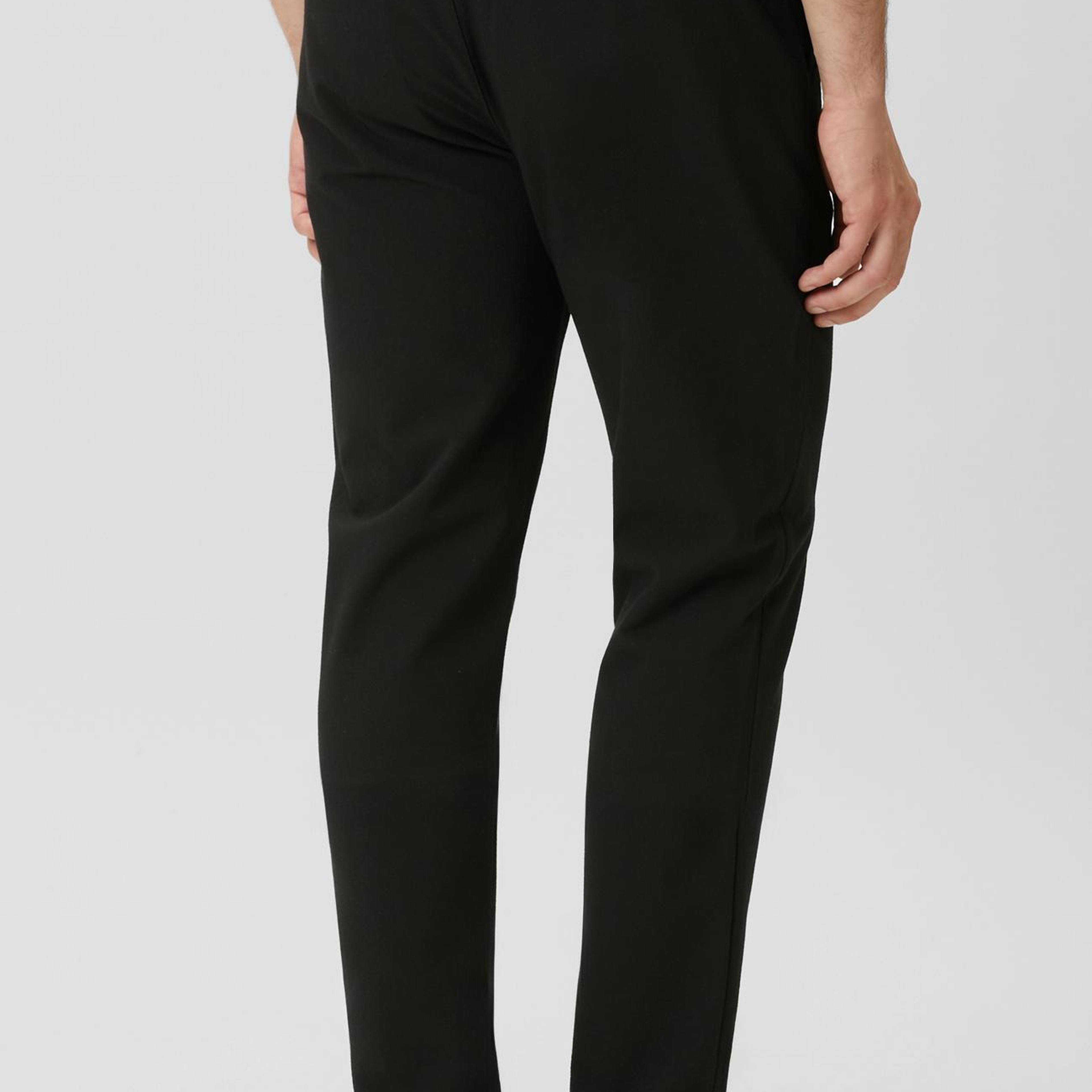 Network Erkek Siyah Jogger Gofre Desen Dokuma Pantolon