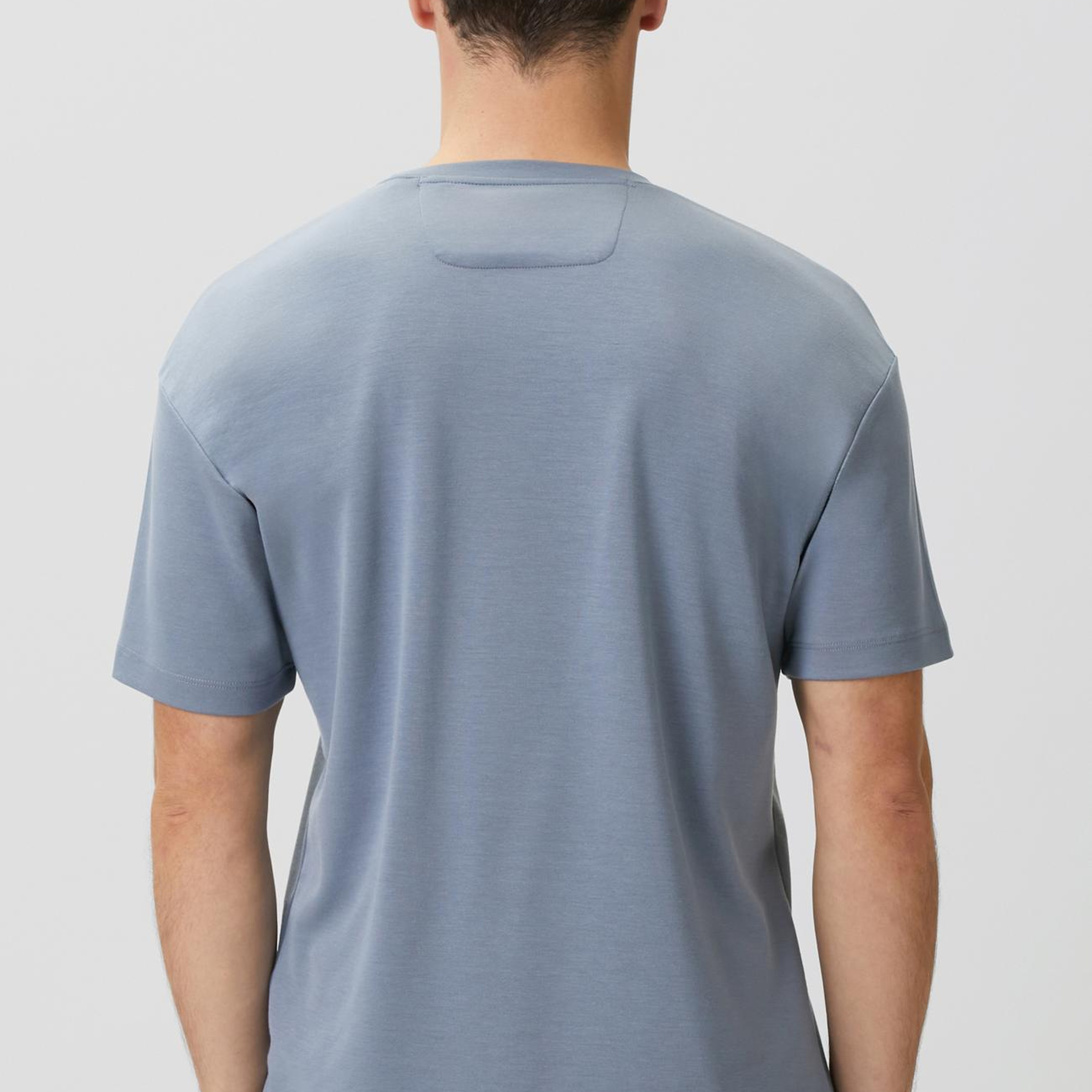 Network Erkek Comfort Mavi Basic Bisiklet Yaka Modal T-shirt