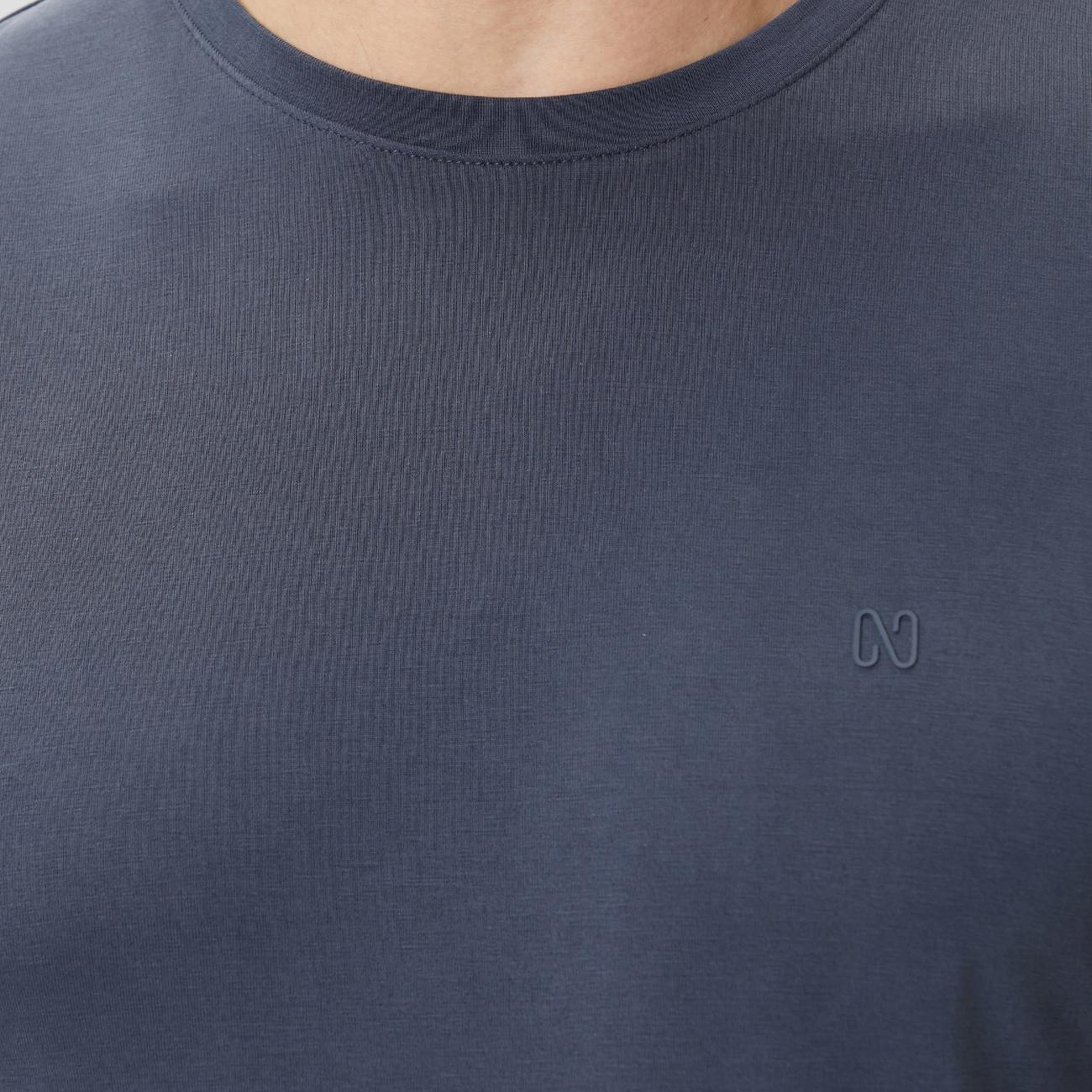 Network Erkek Comfort Fit Indigo Bisiklet Yaka Modal T-shirt