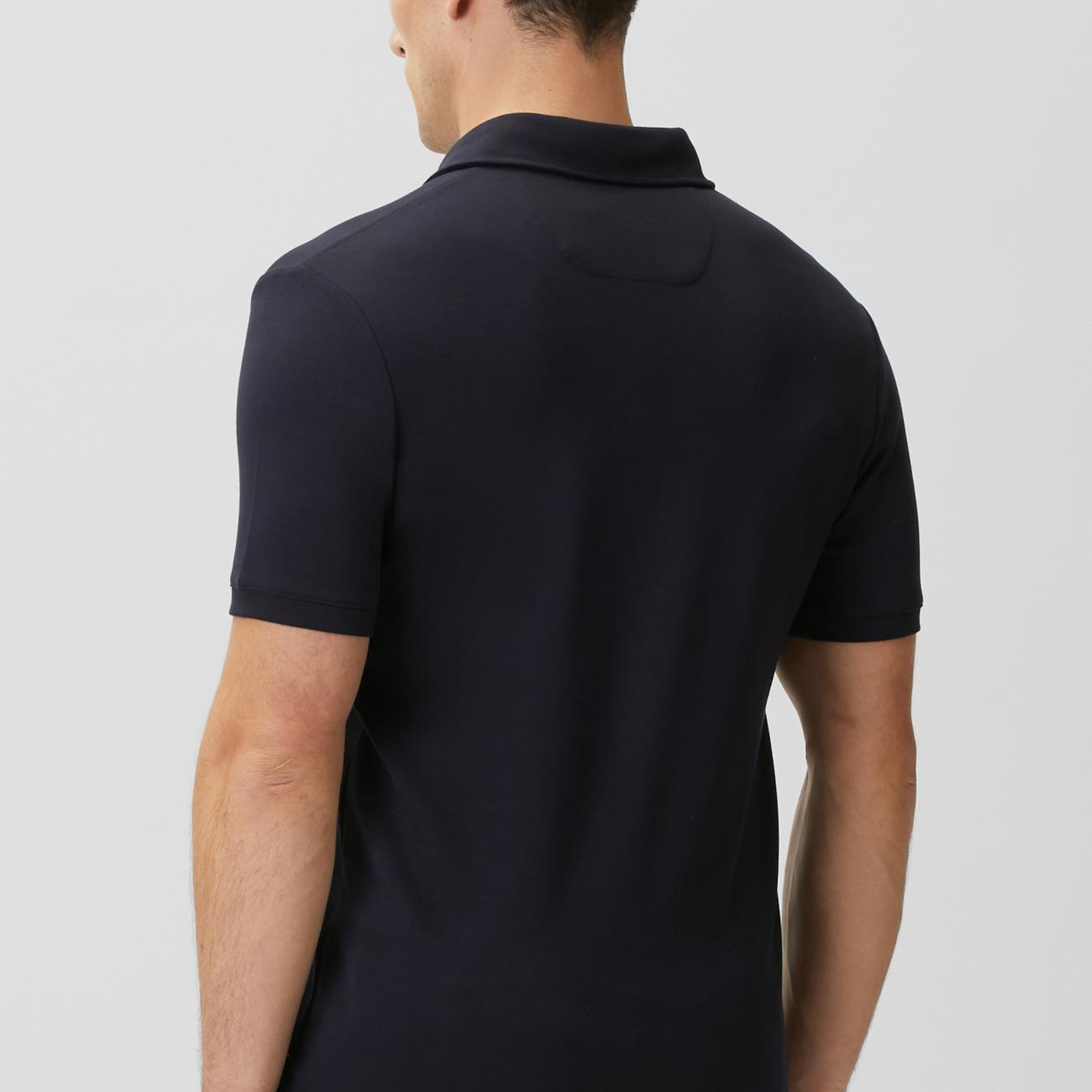 Network Erkek Lacivert Basic Polo Modal T-shirt