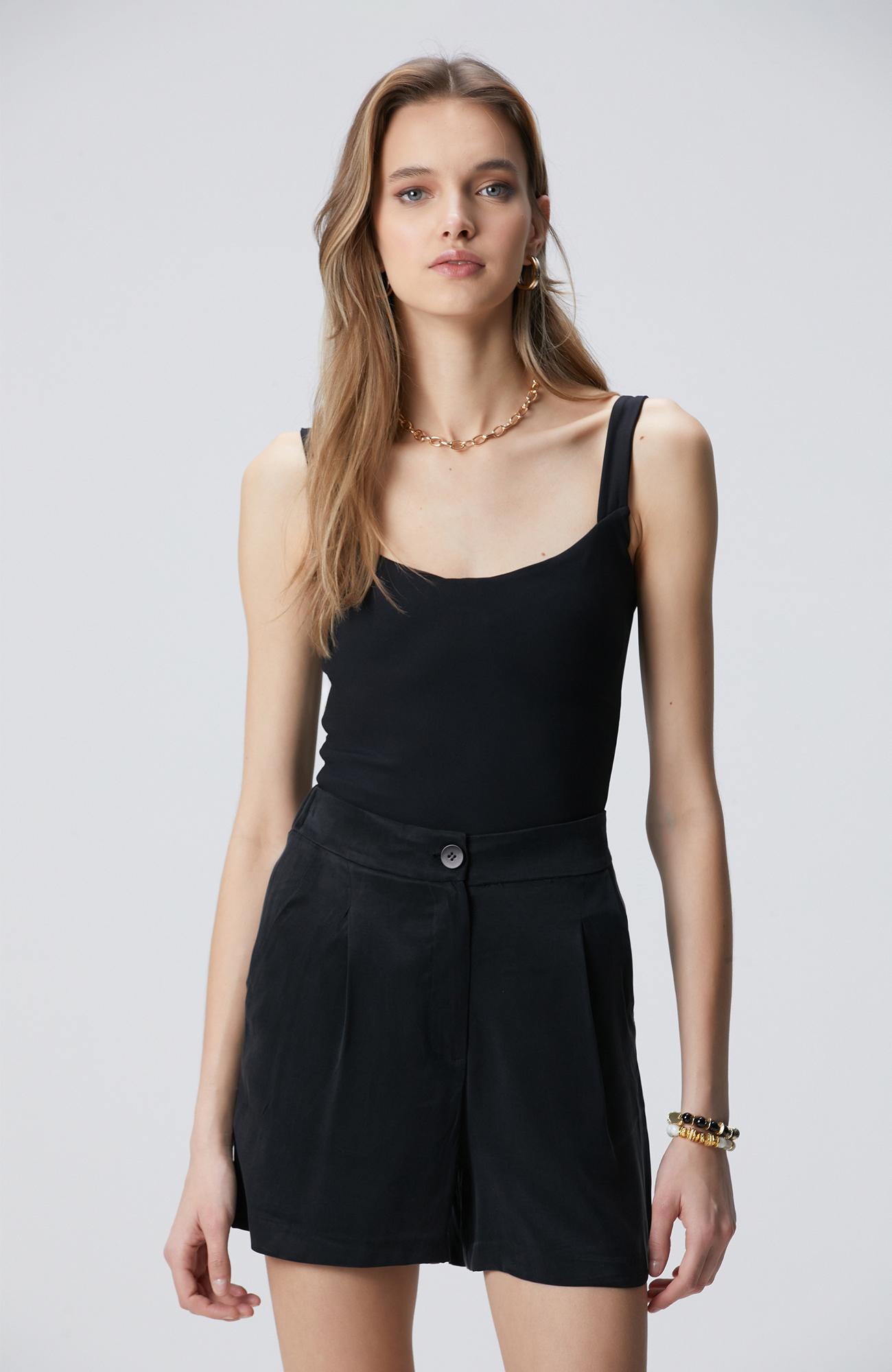 Network Kadın Siyah Bodysuit