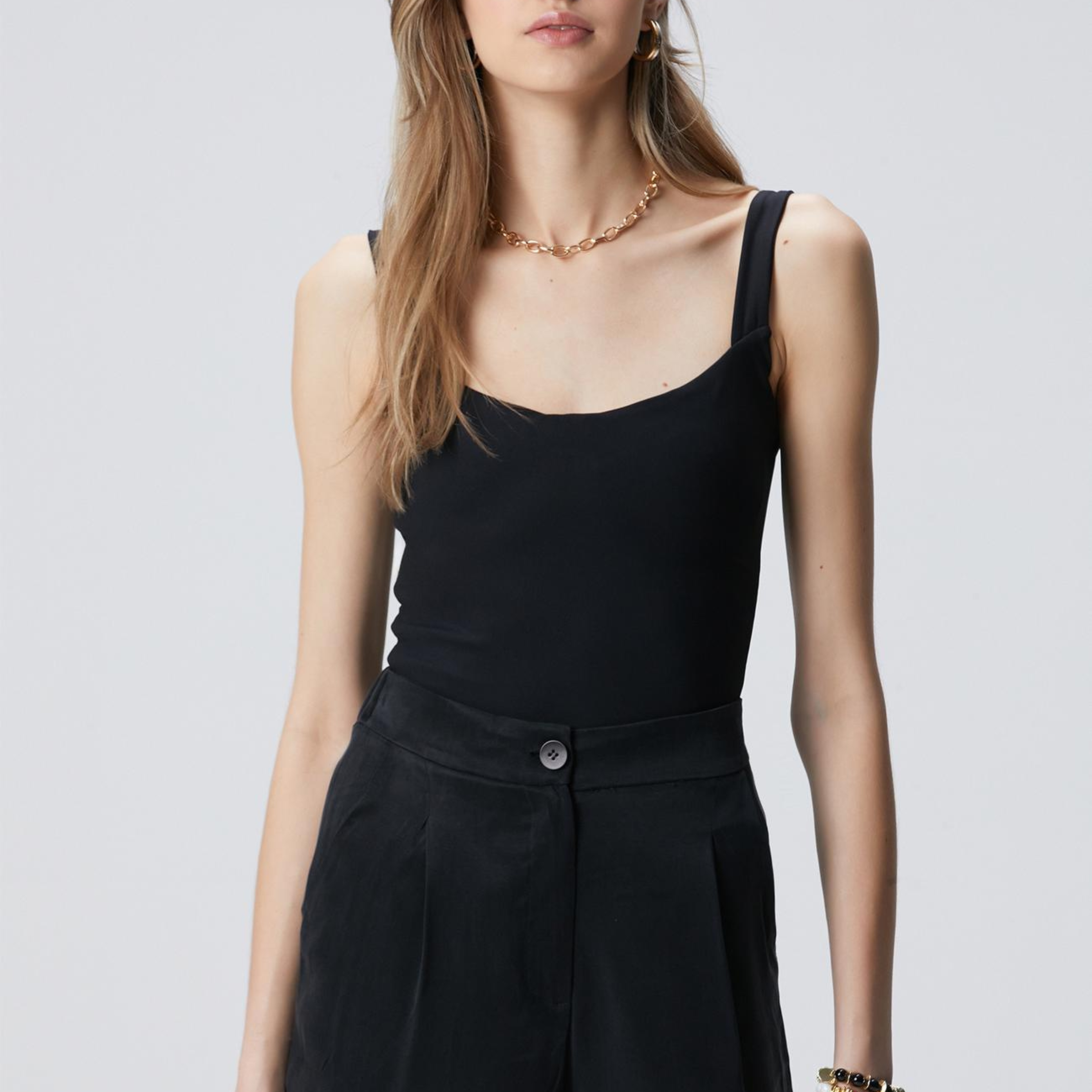 Network Kadın Siyah Bodysuit