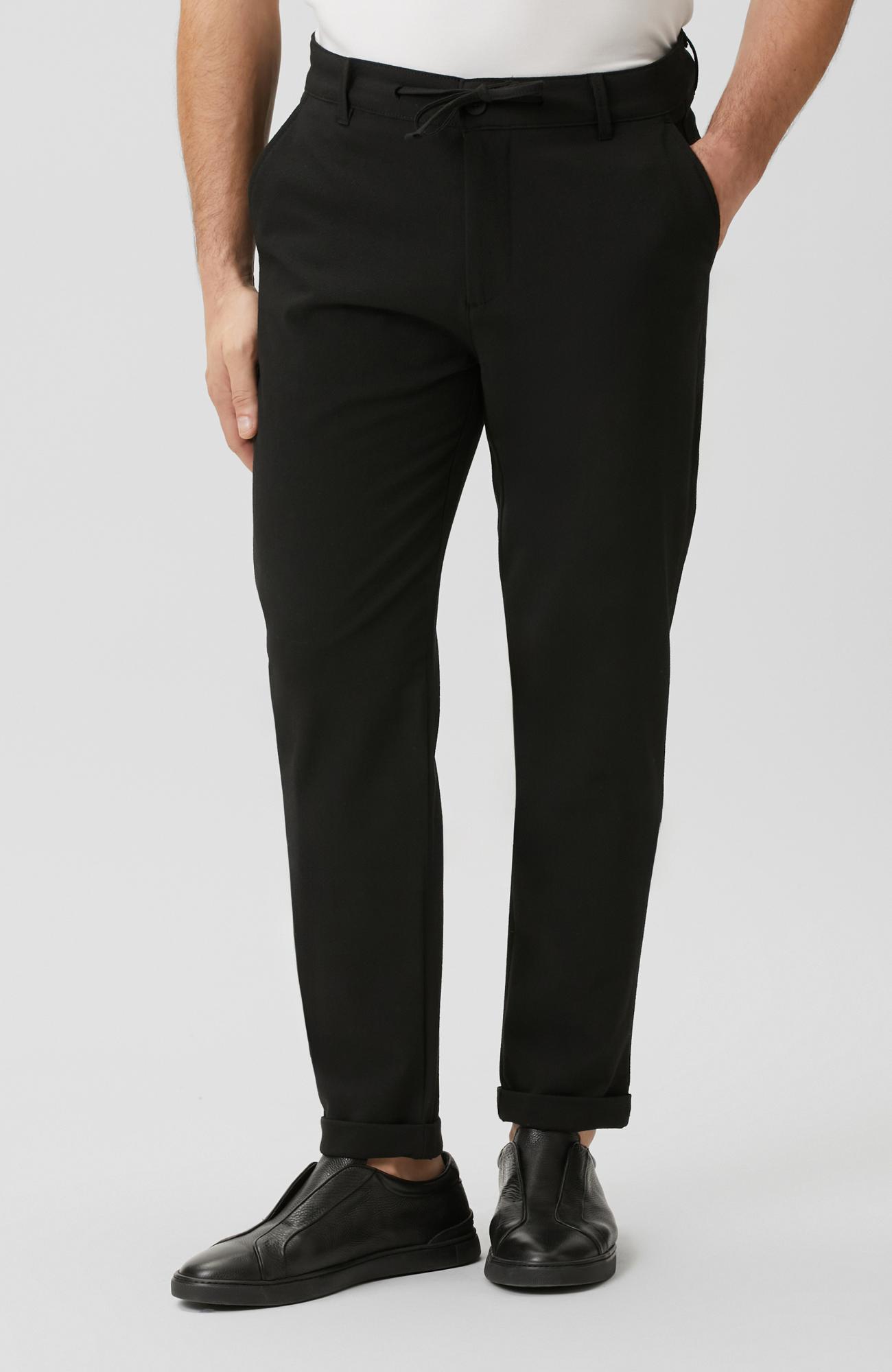 Network Erkek Siyah Jogger Gofre Desen Dokuma Pantolon