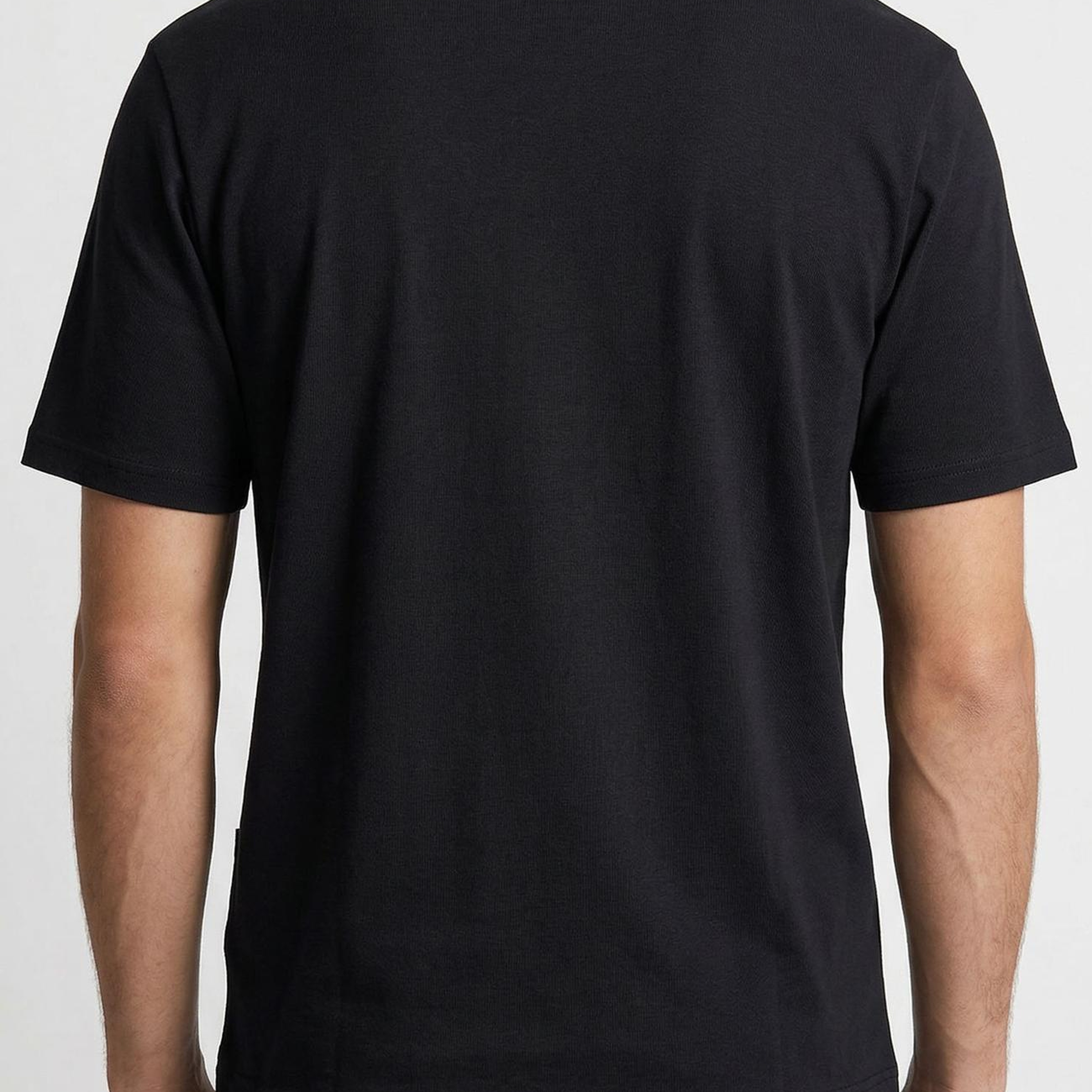 Network Erkek Siyah Baskılı T-shirt