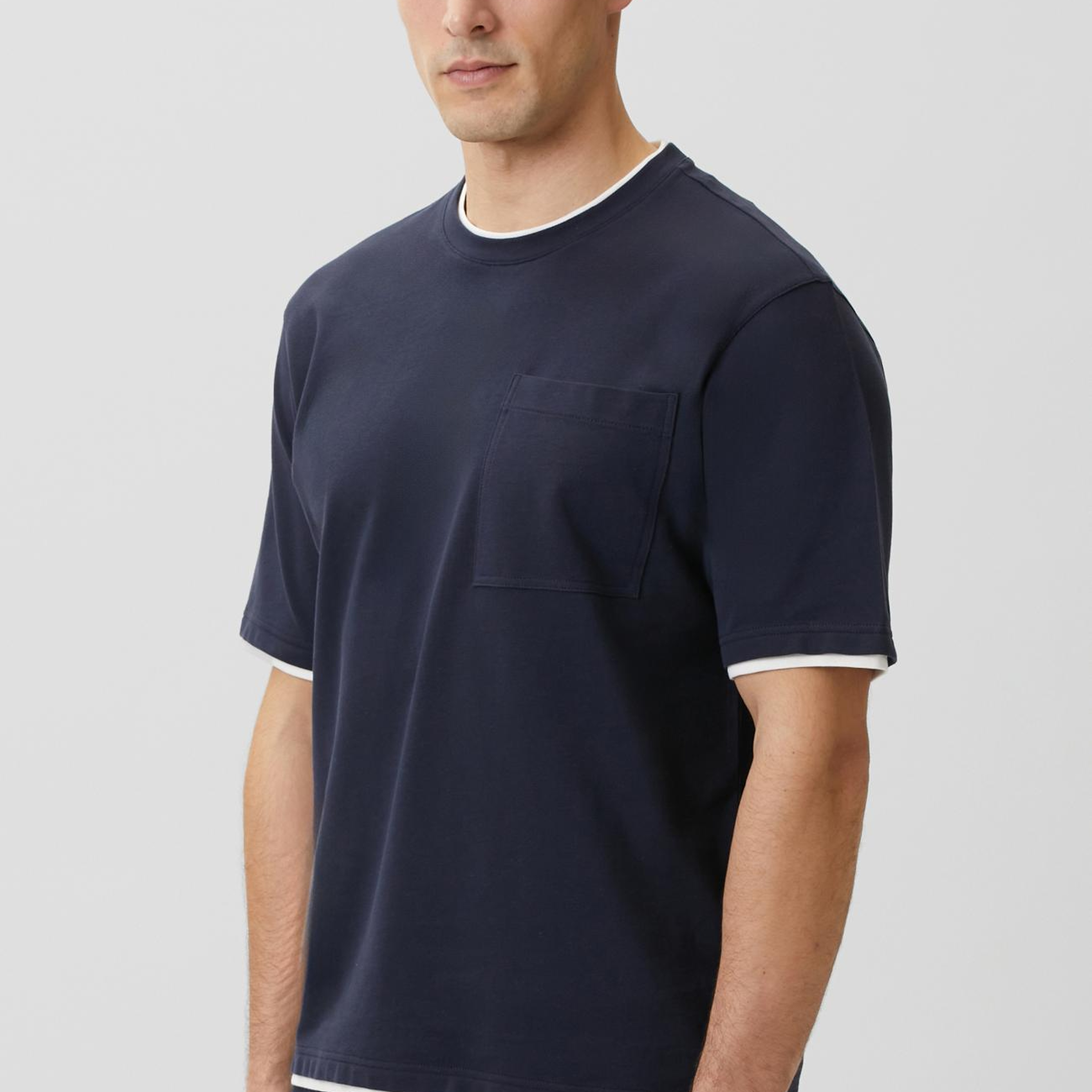 Network Erkek Lacivert Cepli Pike T-shirt
