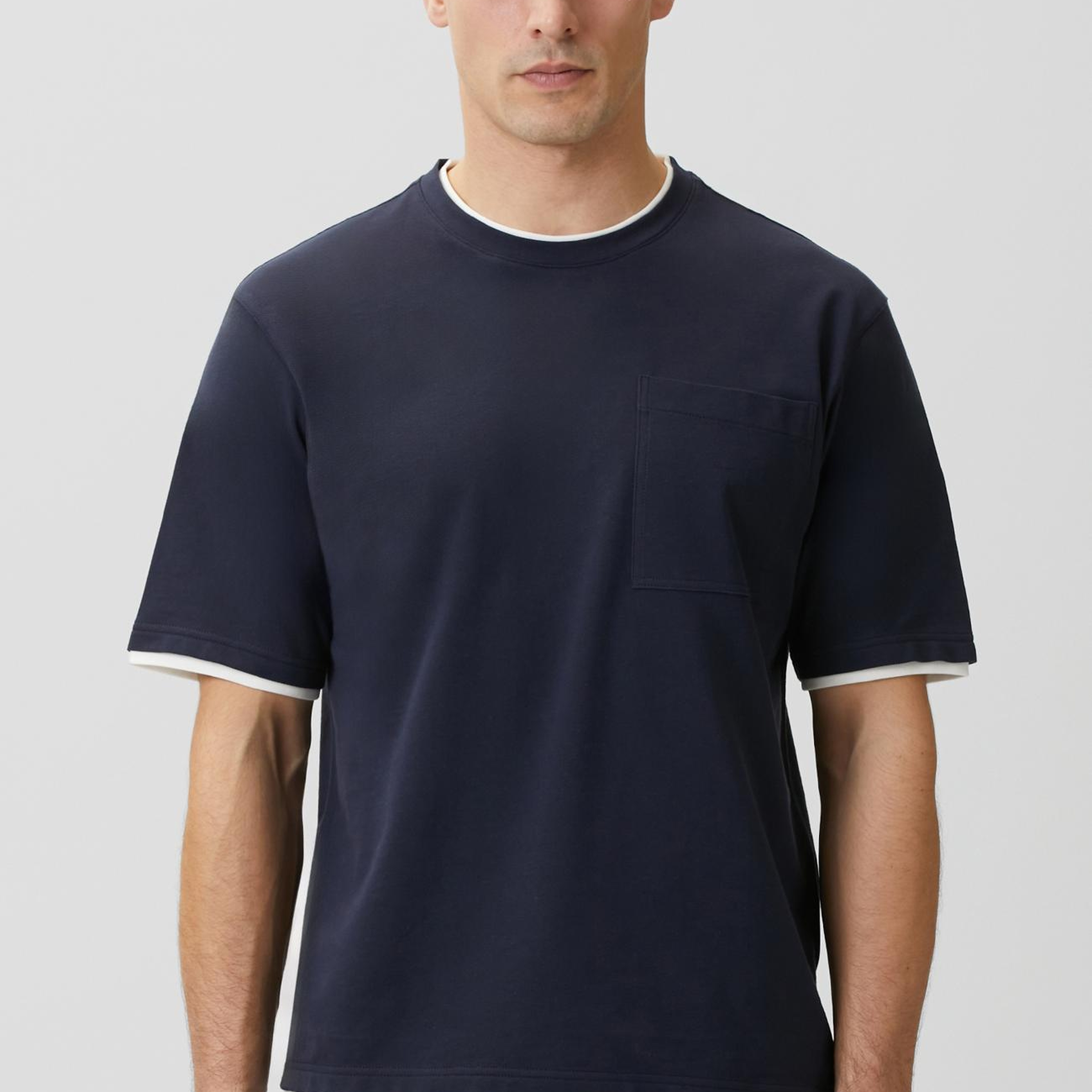 Network Erkek Lacivert Cepli Pike T-shirt