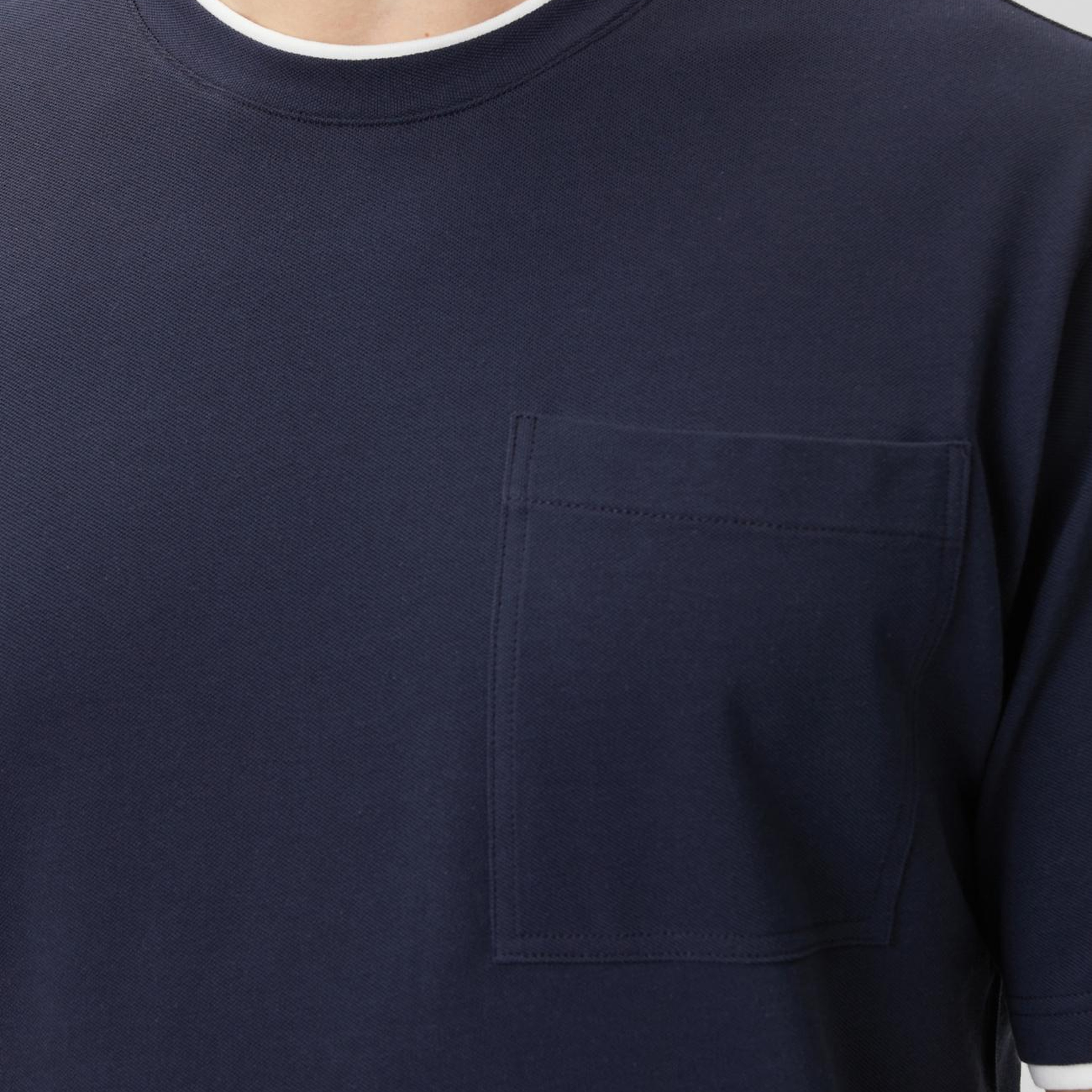 Network Erkek Lacivert Cepli Pike T-shirt