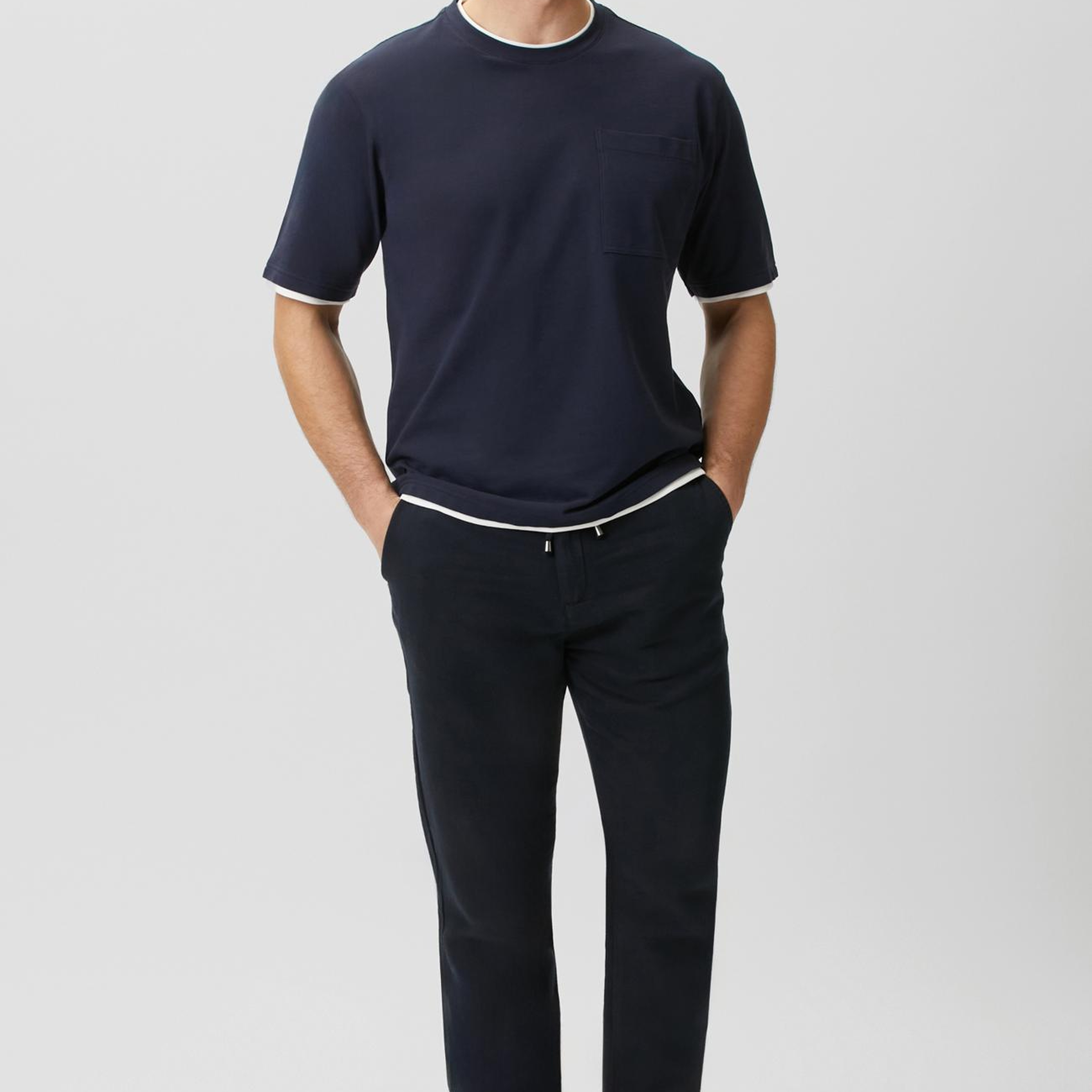 Network Erkek Lacivert Cepli Pike T-shirt