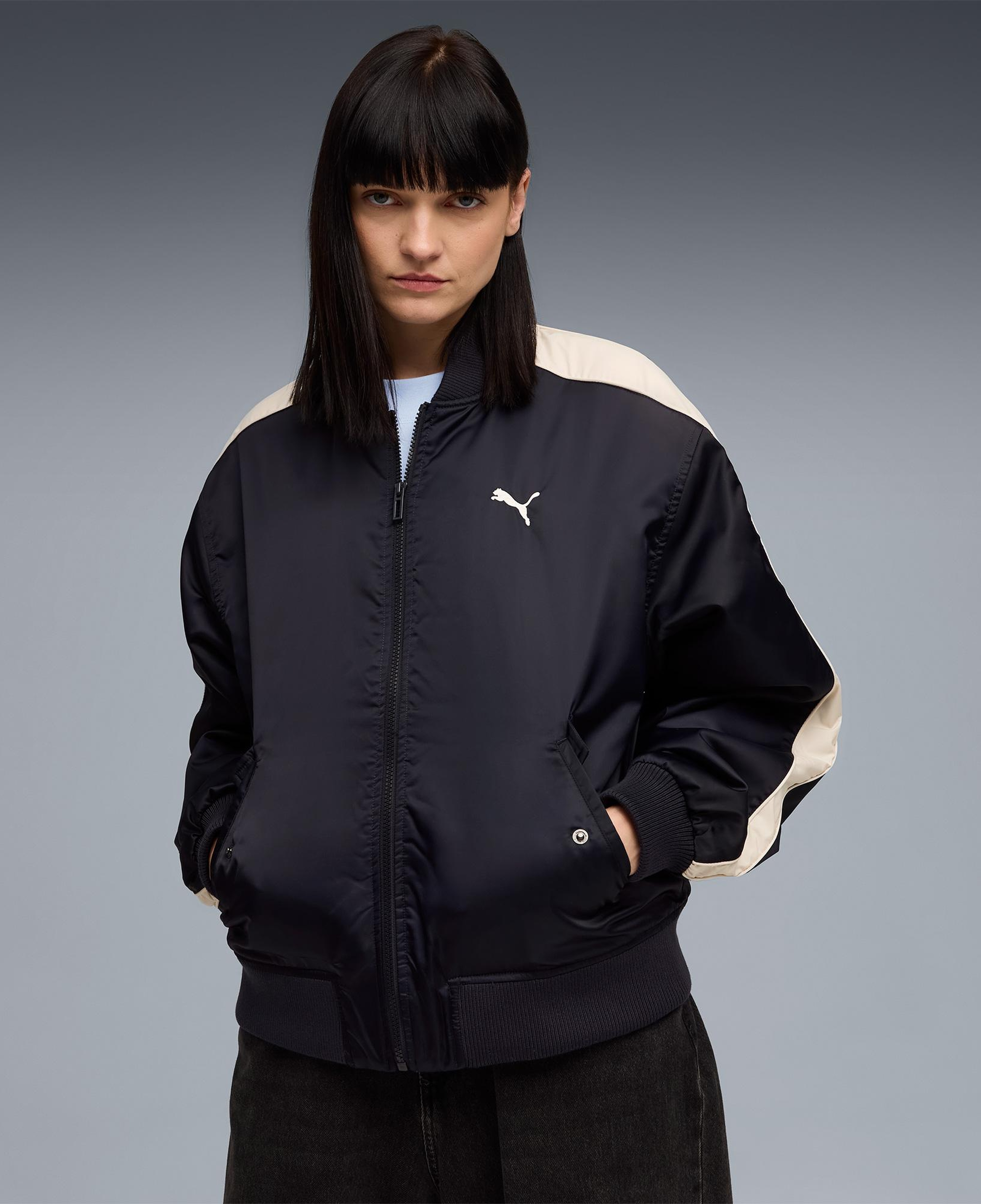 Puma T7 Bomber Erkek Lacivert Ceket