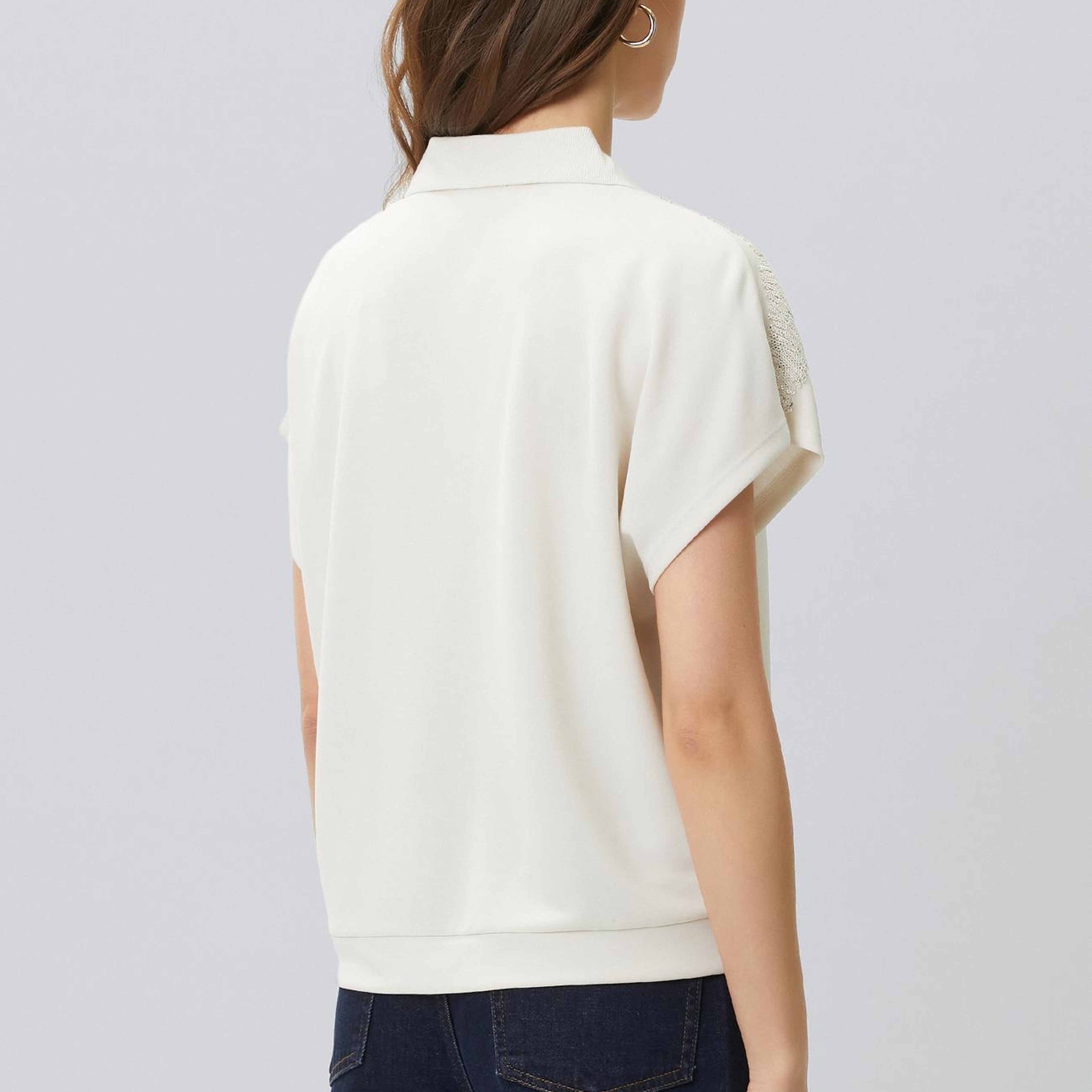 Network Kadın Taş Nakış Detaylı T-shirt
