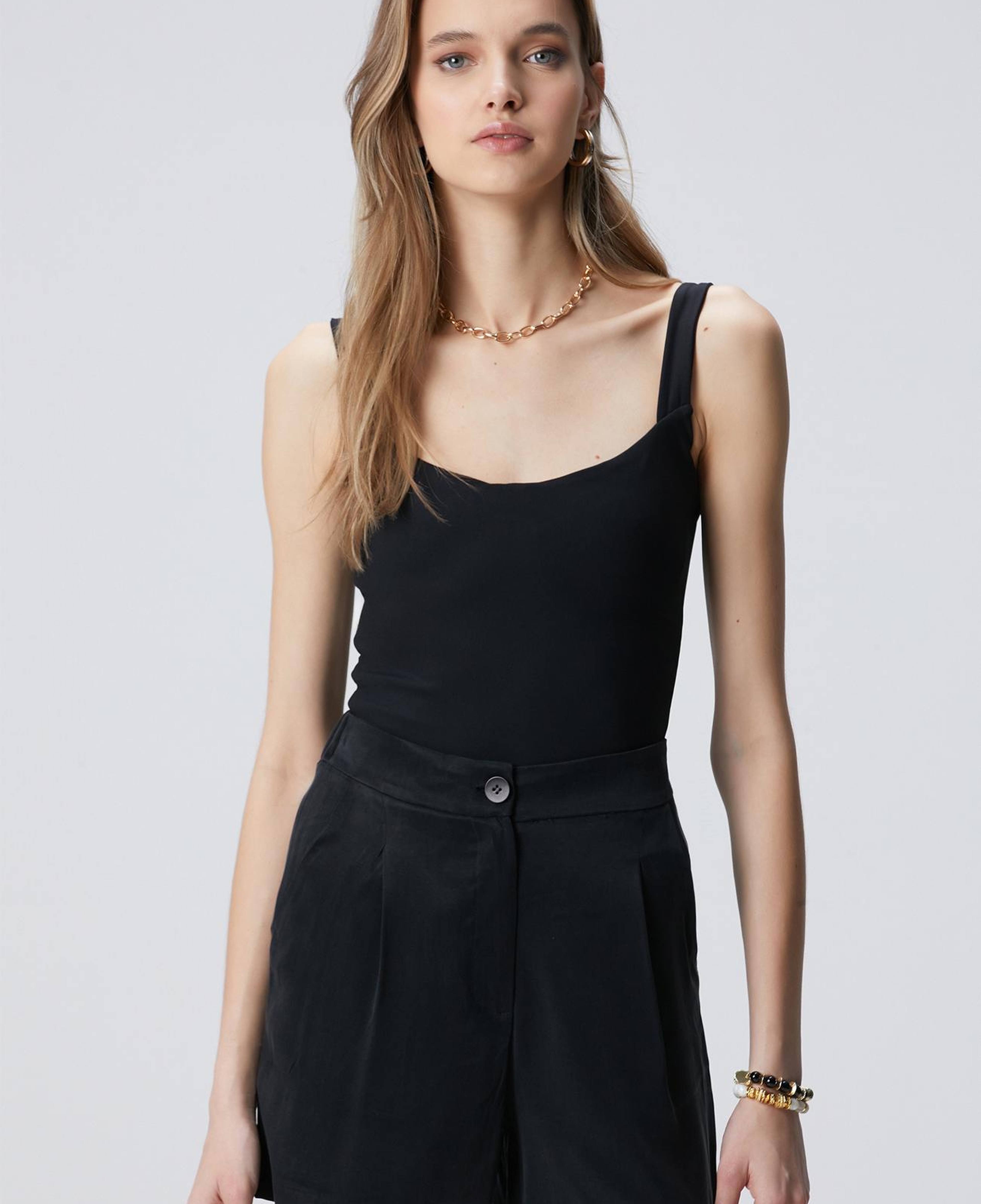 Network Kadın Siyah Bodysuit